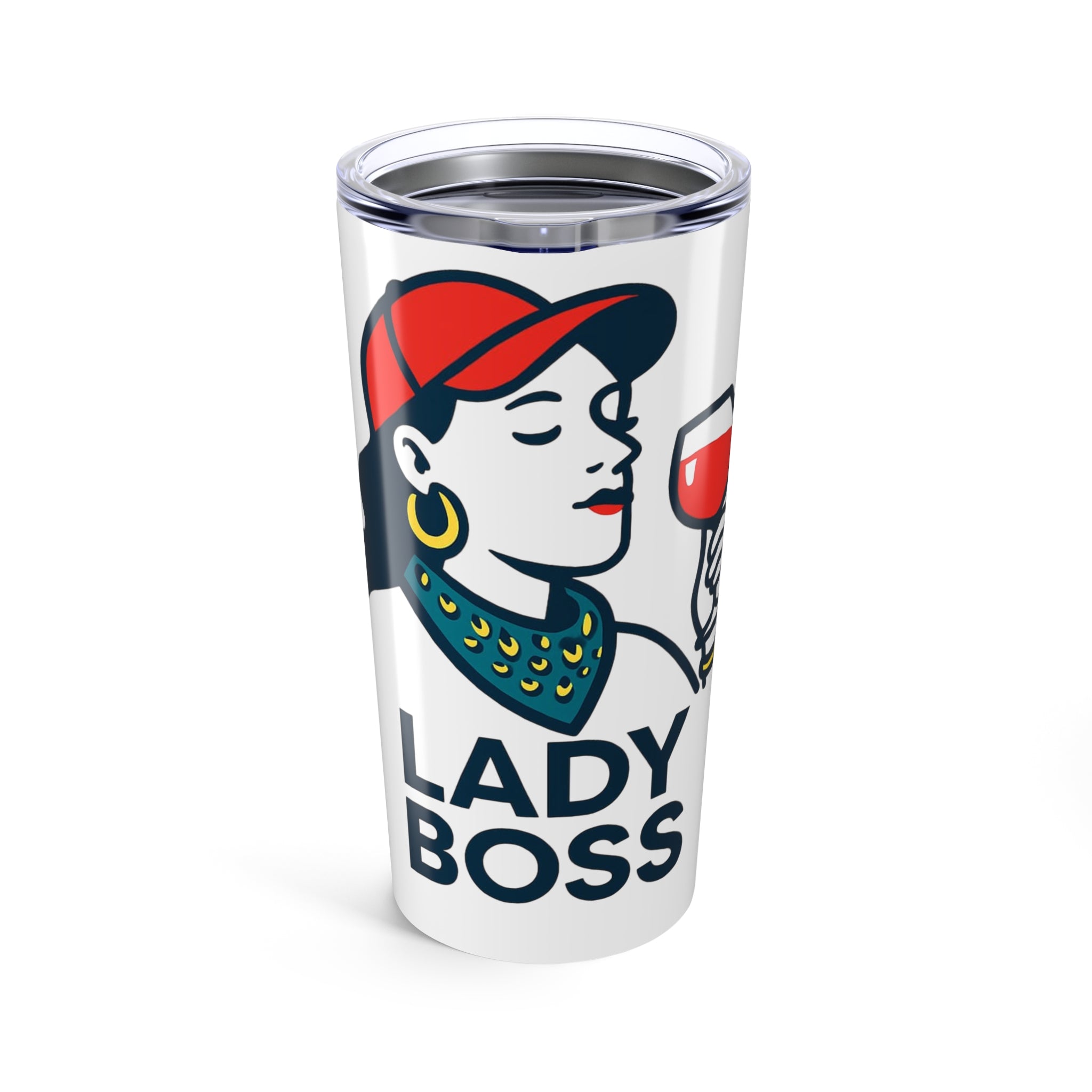Lady Boss Tumbler | 20oz Motivational Travel Mug | Empowering Gift for Women | Office, Birthday, Self-Care