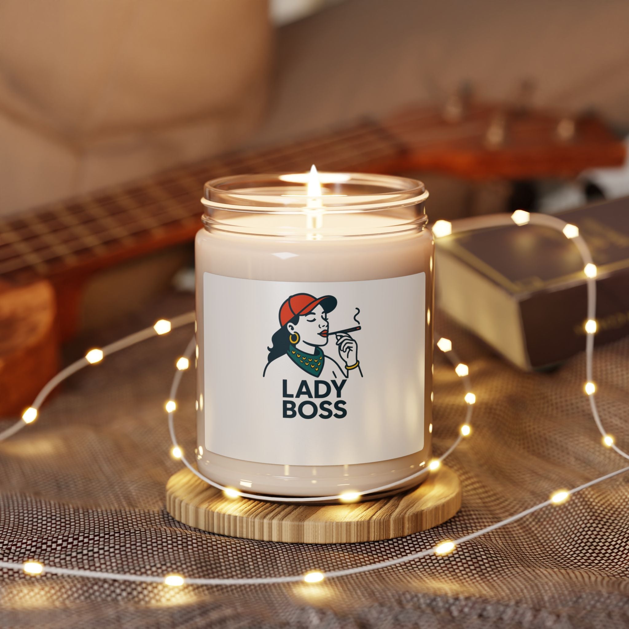 Lady Boss Scented Soy Candle - Empowering Aromatherapy, Gifts for Women, Self-Care, Home Décor, Office Motivation