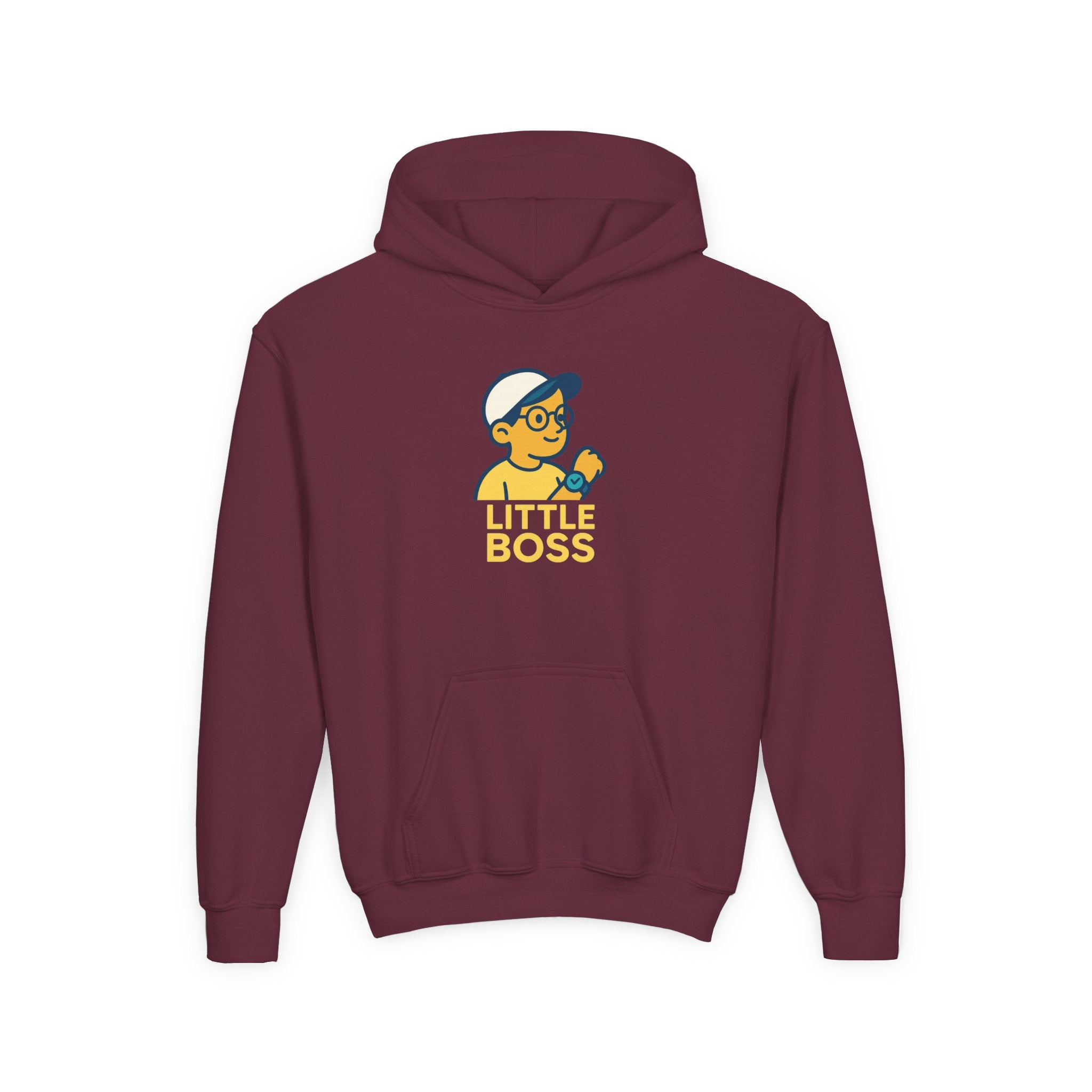 Youth Hooded Sweatshirt for Little Bosses, Fun Playwear for Kids, Perfect for Birthdays, Playdates, and Casual Days