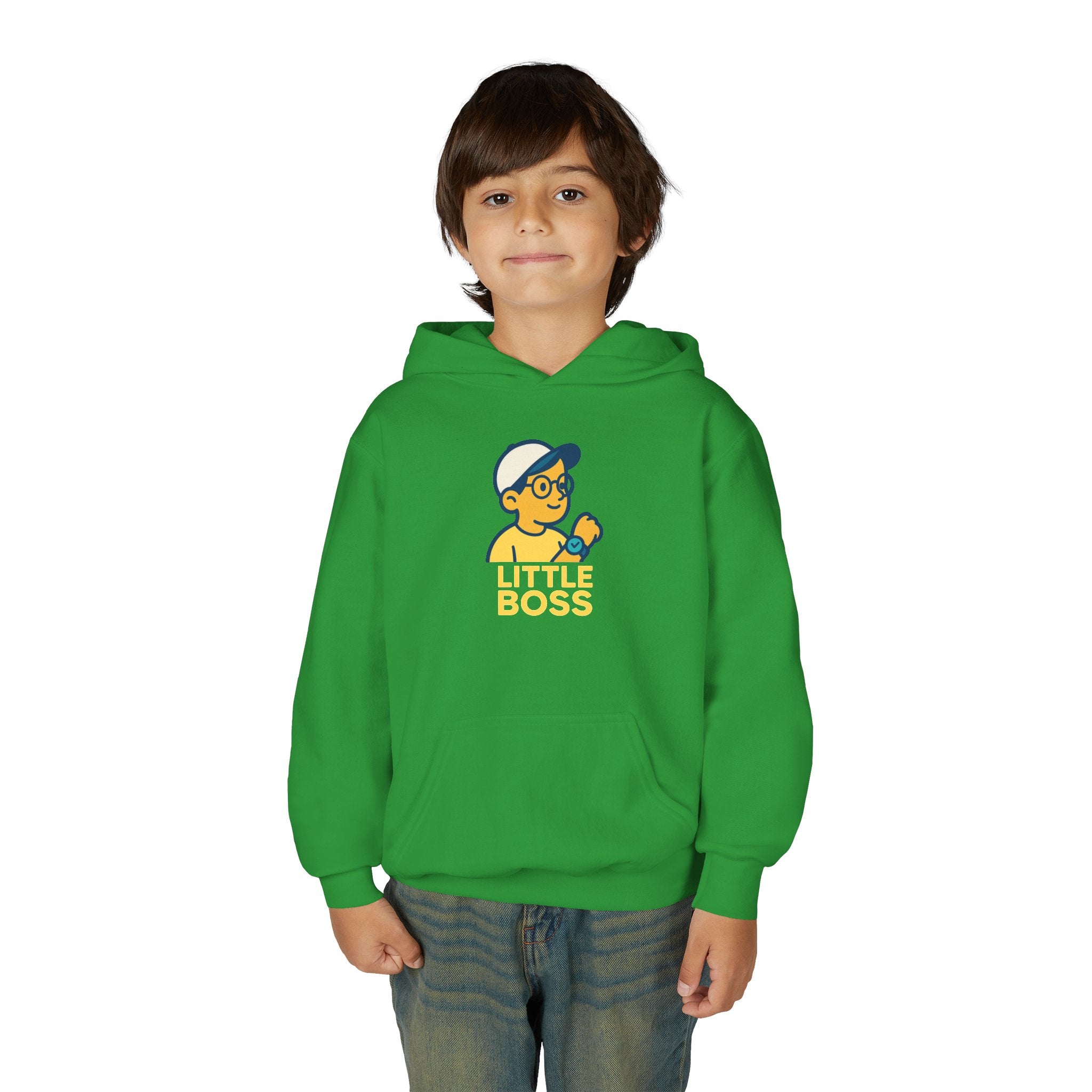 Youth Hooded Sweatshirt for Little Bosses, Fun Playwear for Kids, Perfect for Birthdays, Playdates, and Casual Days