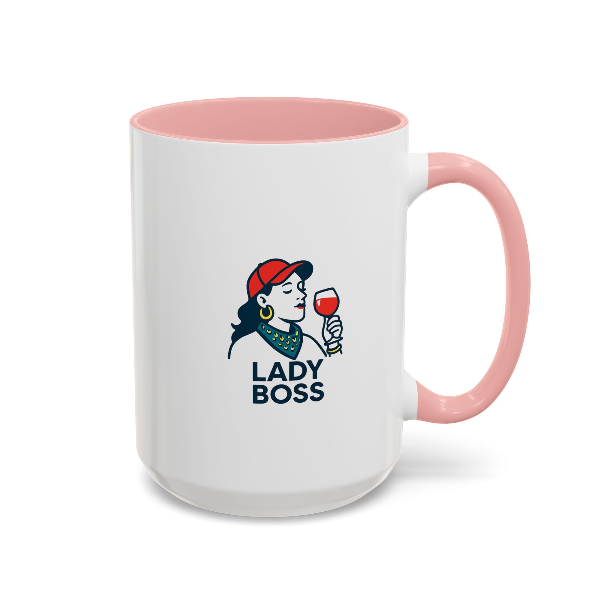 Lady Boss Accent Coffee Mug, Motivational Drinkware, Unique Gift for Her, Office Decor, Empowering Coffee Cup, Inspirational Mug