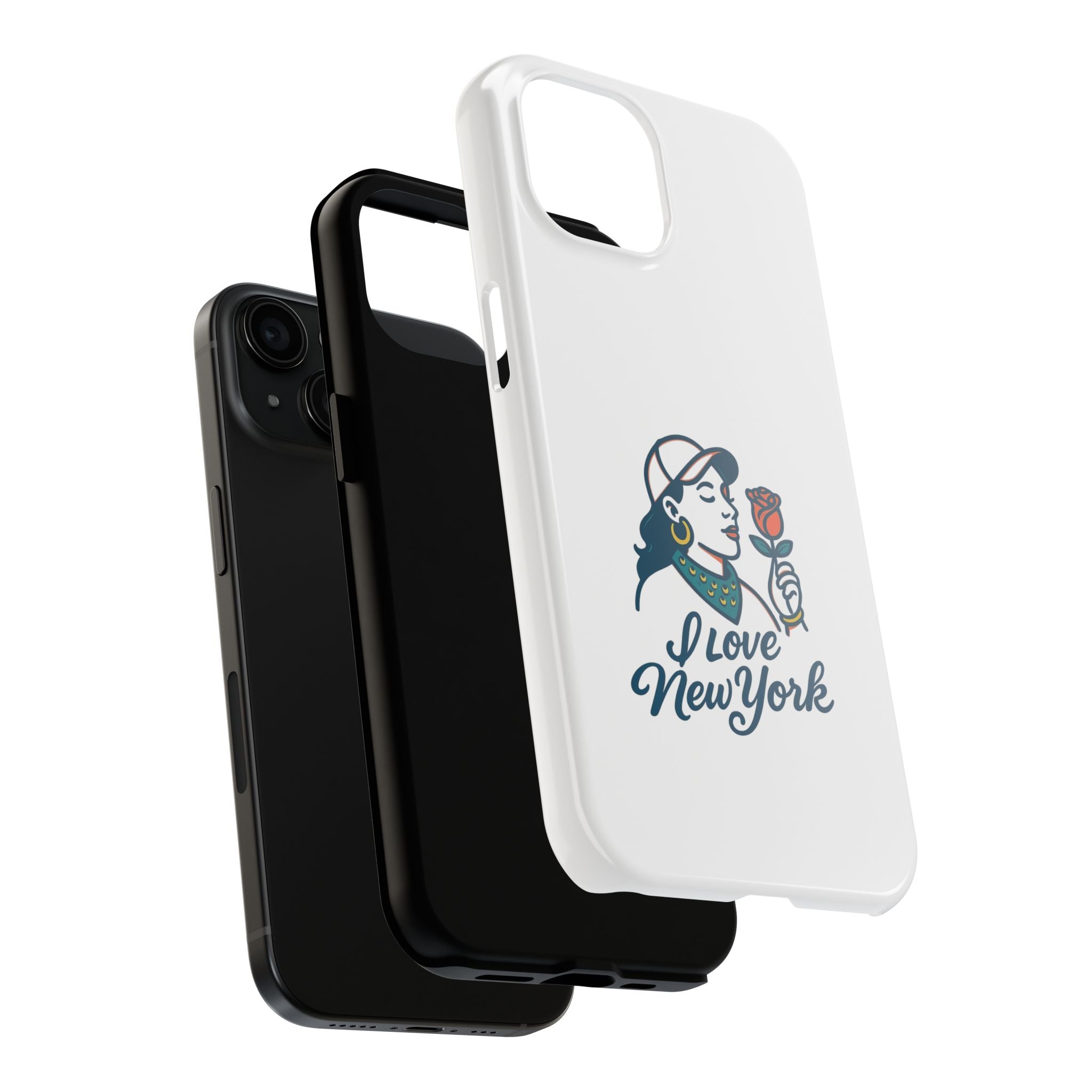I Love New York Tough Phone Case, Durable Cell Phone Cover, Gift for NYC Lovers, Protective Fashion Case, Travel Souvenir