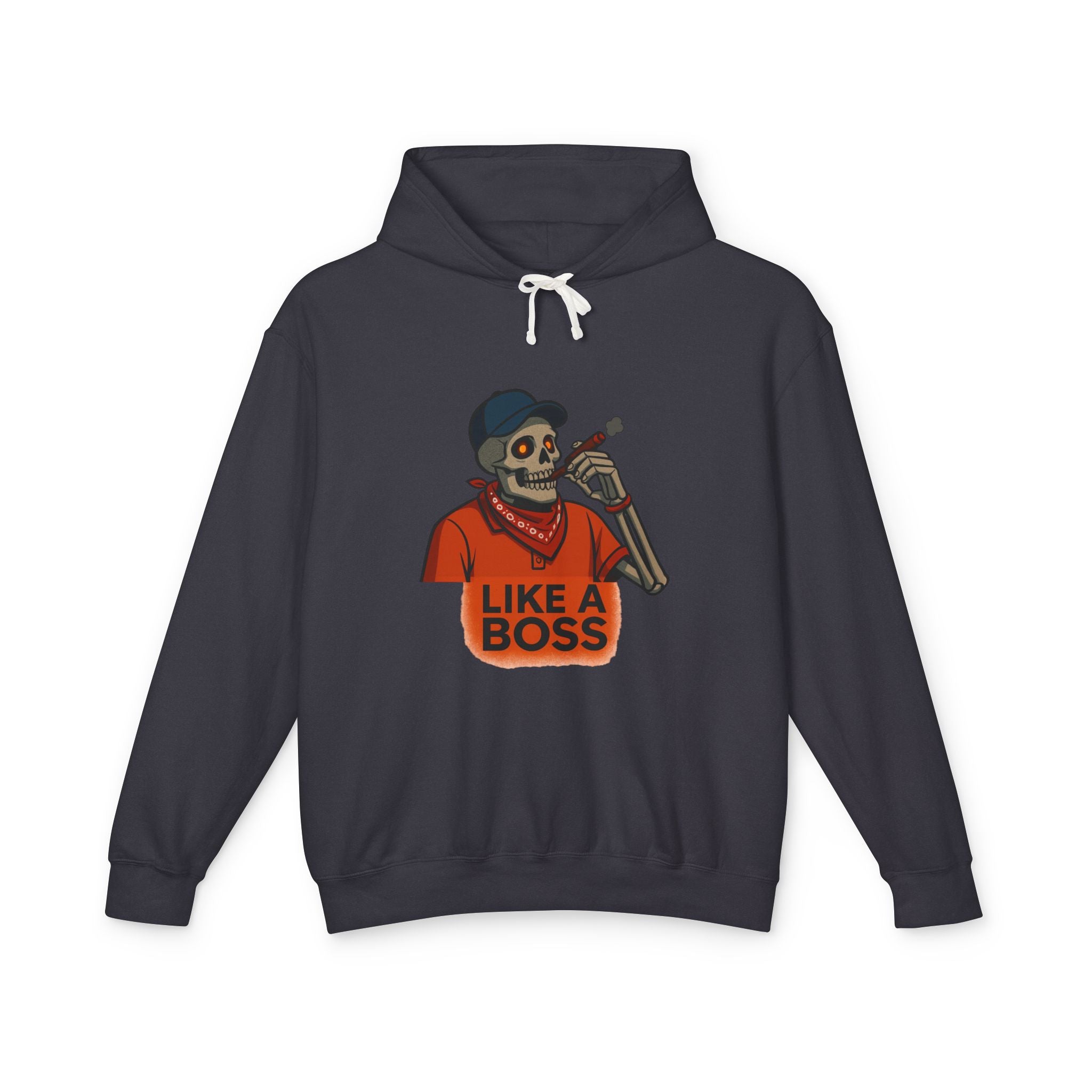 Funny Skeleton Hooded Sweatshirt | Unisex Lightweight Hoodie | Ideal for Halloween, Casual Wear, Unique Gift