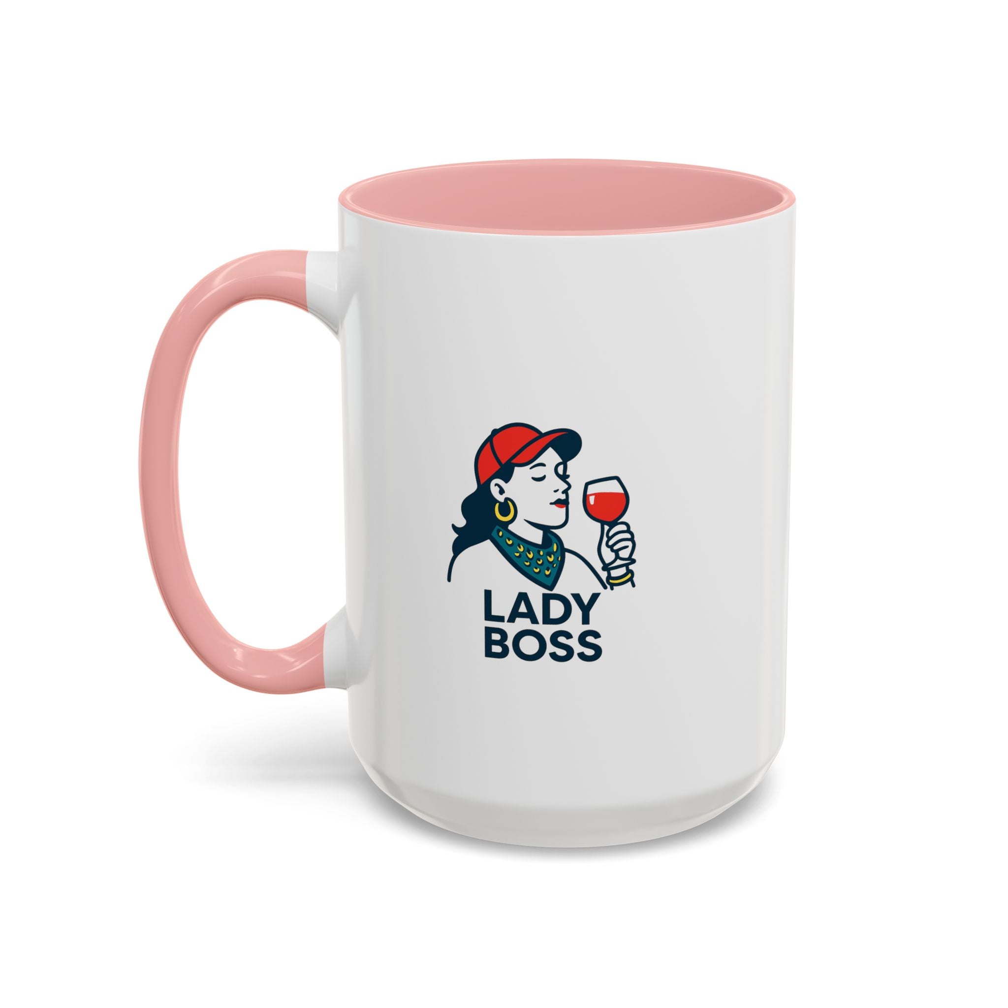 Lady Boss Accent Coffee Mug, Motivational Drinkware, Unique Gift for Her, Office Decor, Empowering Coffee Cup, Inspirational Mug