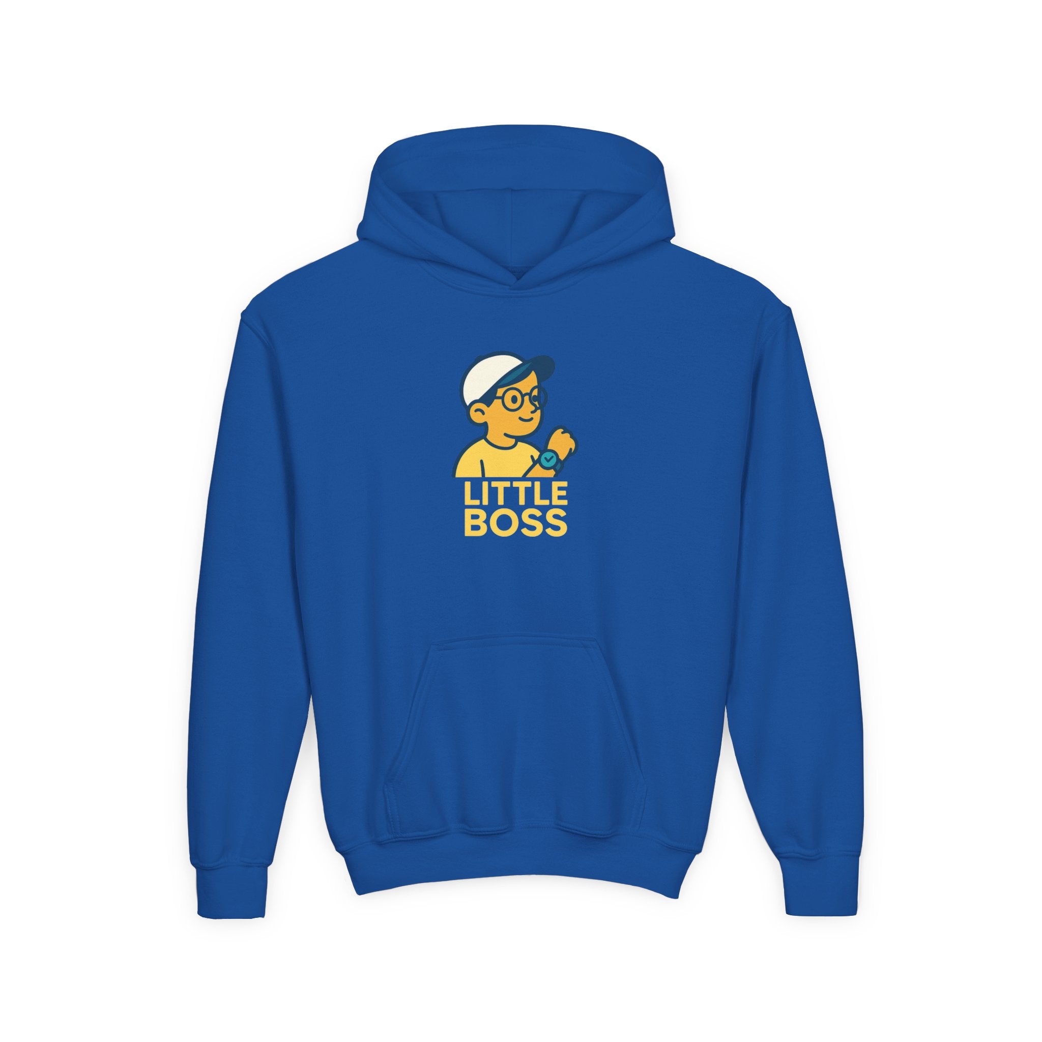 Little Boss Youth Hoodie - Fun Sweatshirt for Kids, Cute Gift, Birthday, Positive Vibes, Cool Fashion