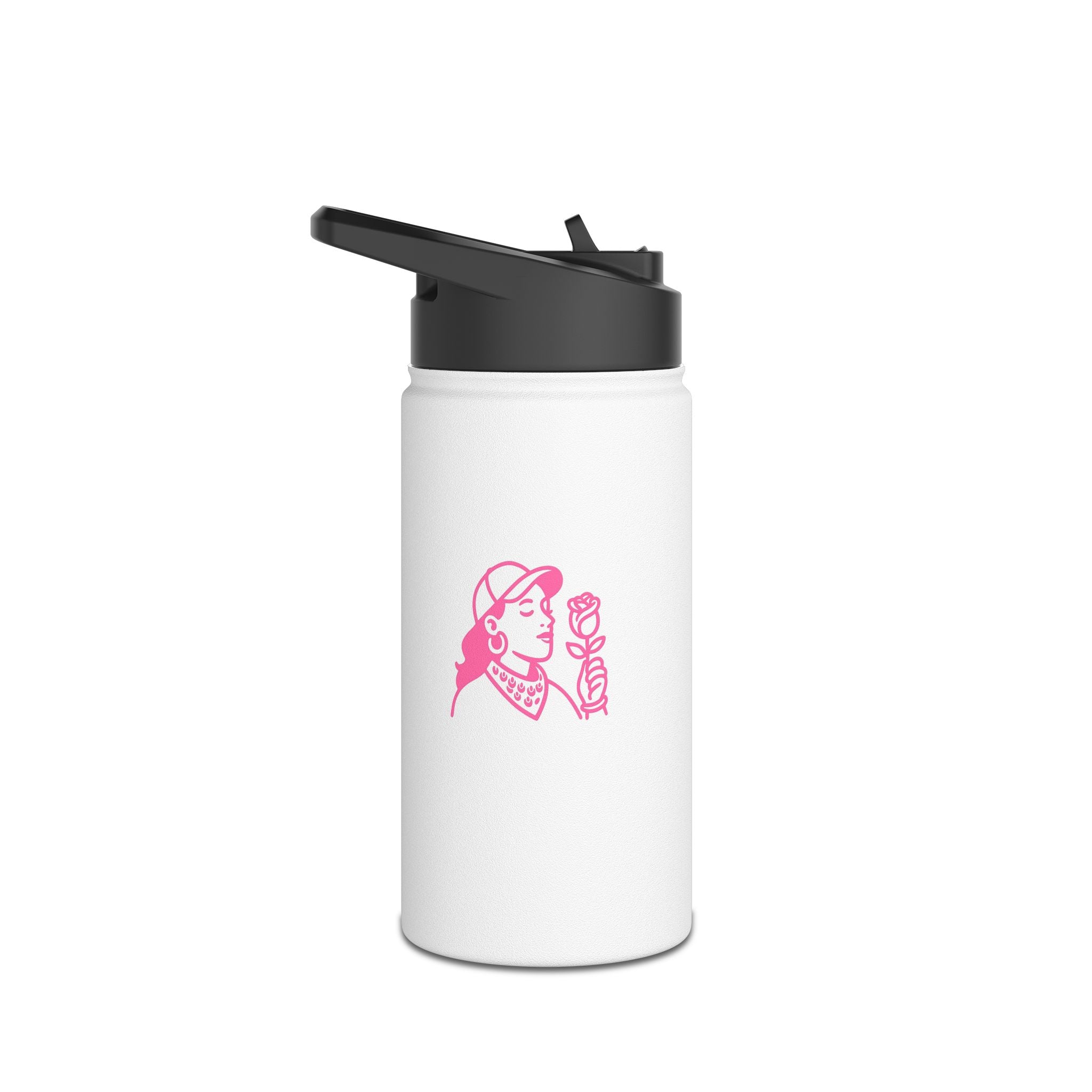 Stylish Stainless Steel Water Bottle, Insulated Drink Container, Reusable Bottle, Fitness Accessory, Eco-Friendly Gift, Travel Hydration