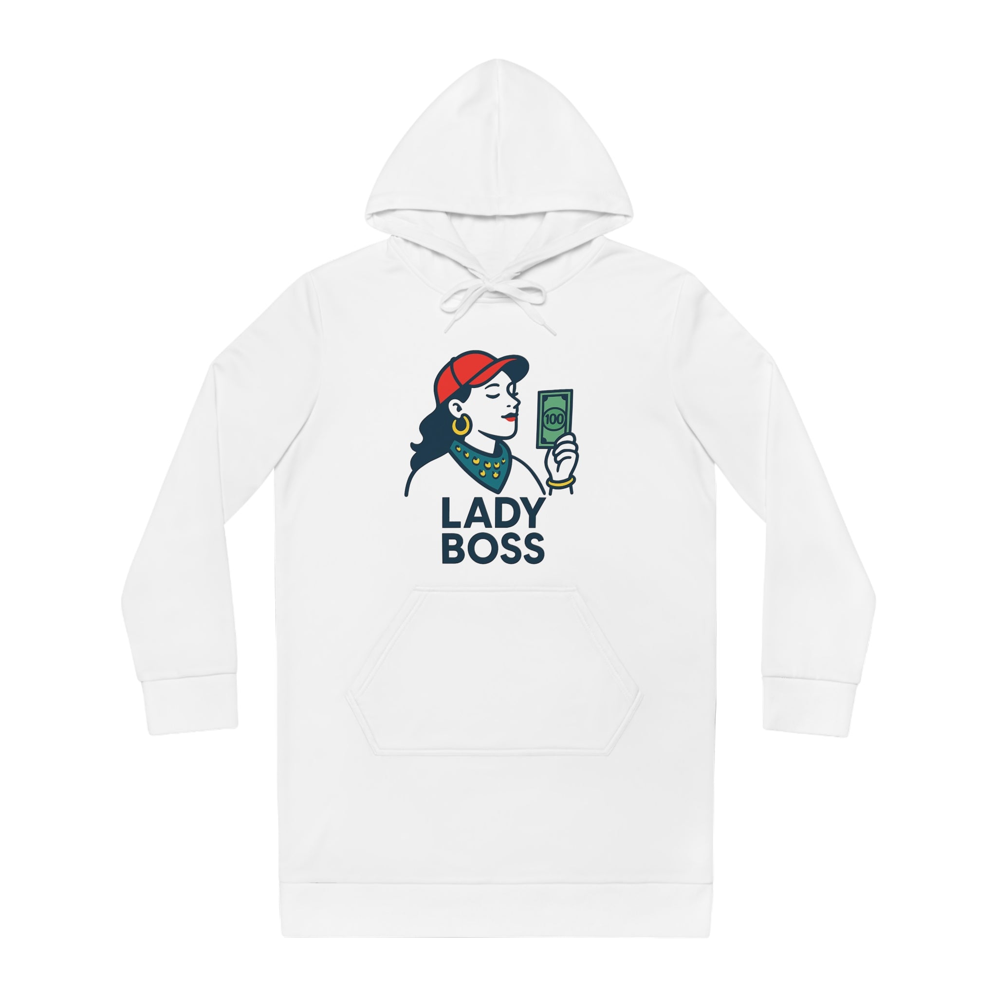 Empowered Women Hoodie Dress - Lady Boss Style, Casual Outfit, Gift for Her, Inspirational Apparel, Comfortable Fashion