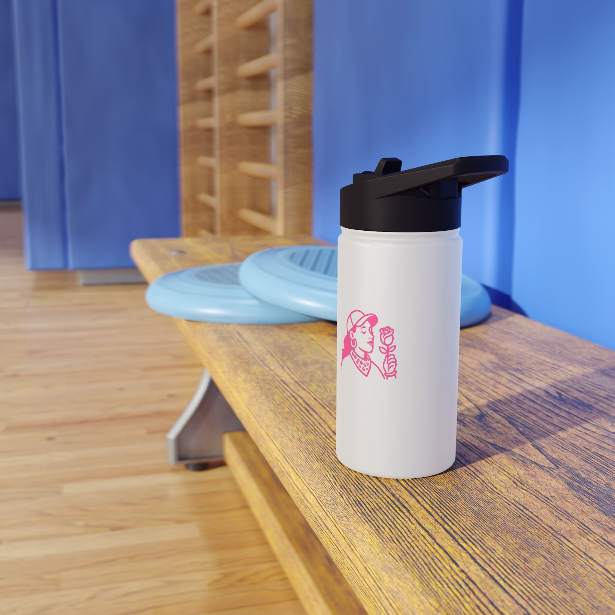 Stylish Stainless Steel Water Bottle, Insulated Drink Container, Reusable Bottle, Fitness Accessory, Eco-Friendly Gift, Travel Hydration