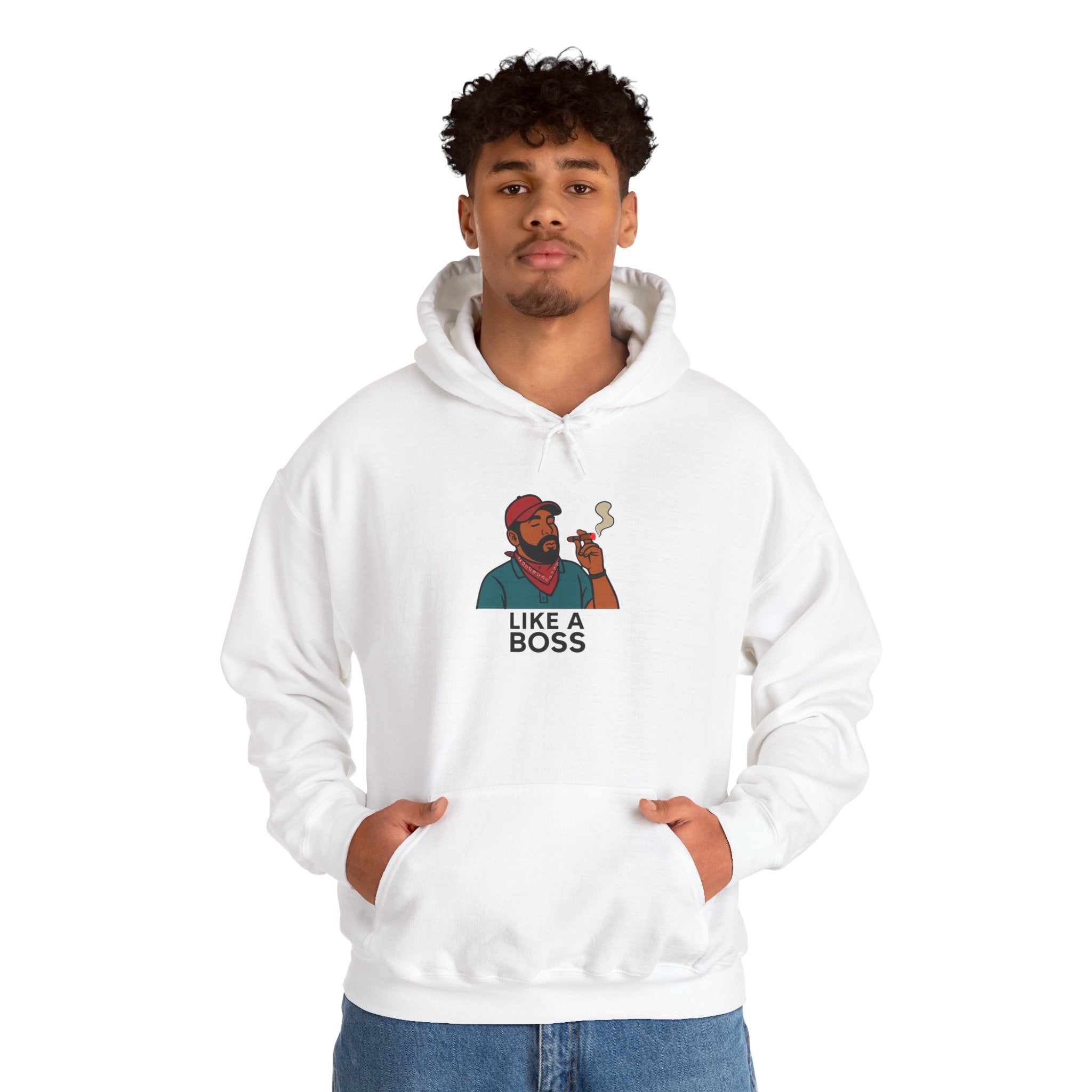 Cool Vibe Hoodie - Like A Boss Sweatshirt, Casual Wear, Gift for Him, Streetwear, Trendy Apparel