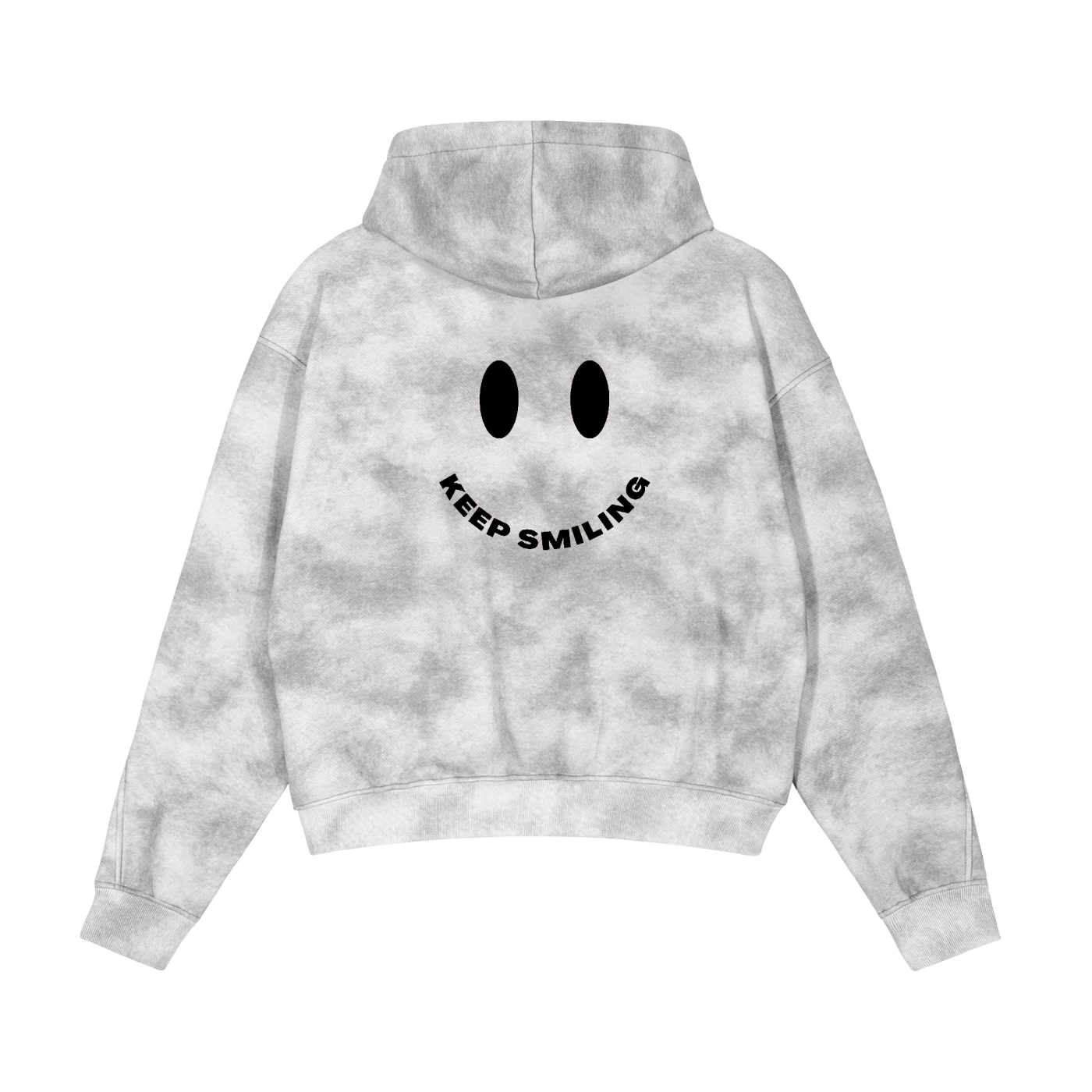 Dirty Washed Zip-Up Fleece Hoodie