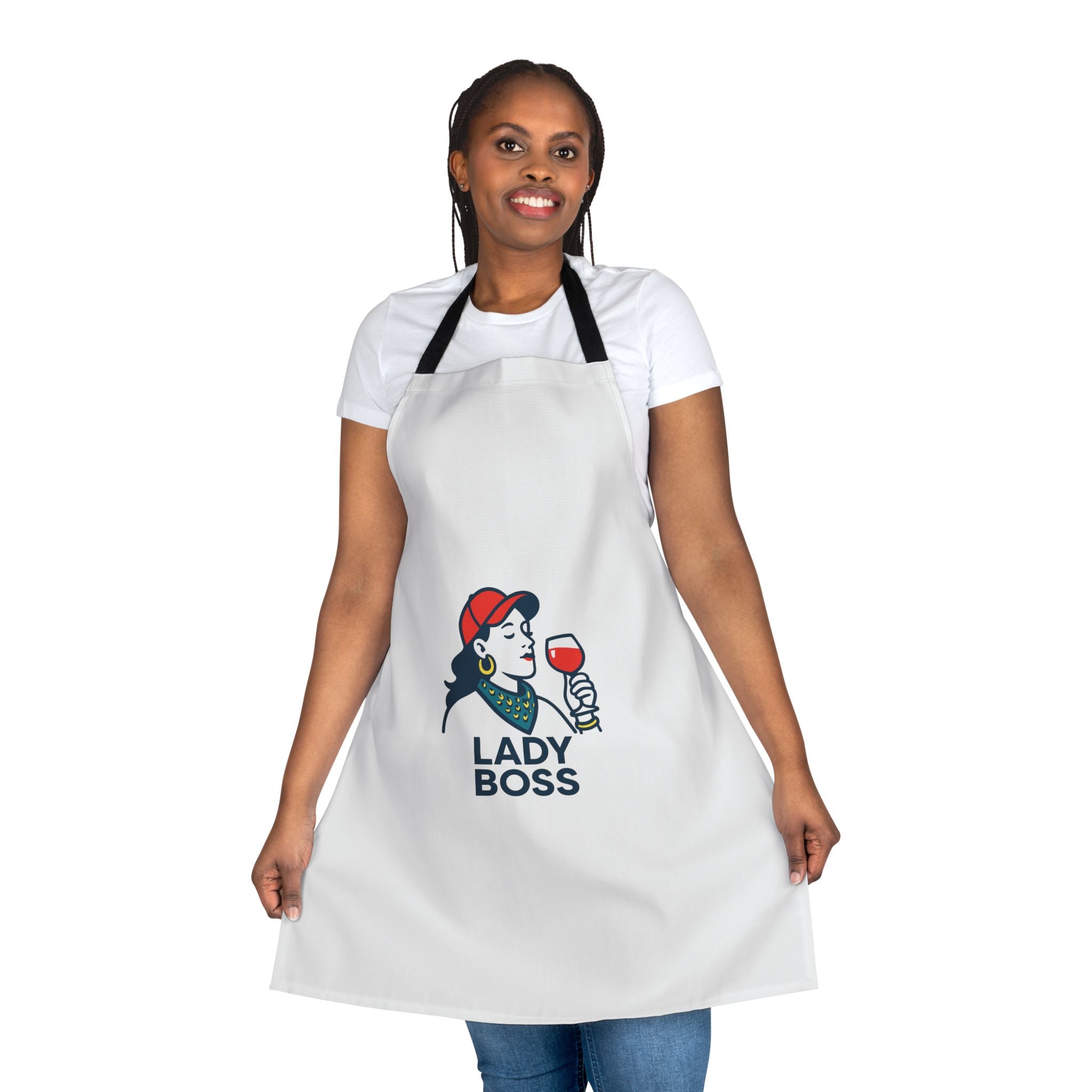 Chic Lady Boss Apron, Stylish Cooking Gear for Foodies, Perfect Gift for Chefs, Birthdays, Housewarming, Kitchen Decor