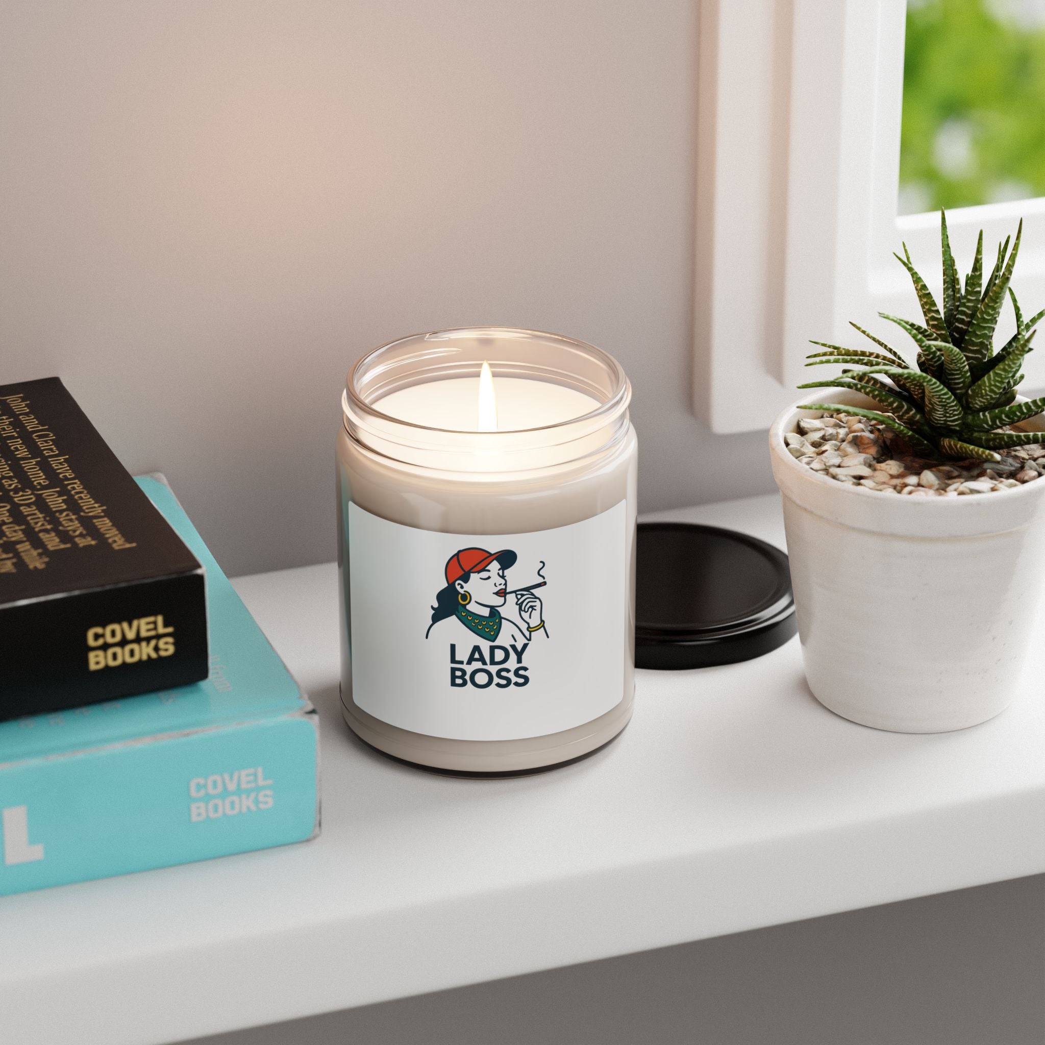 Lady Boss Scented Soy Candle - Empowering Aromatherapy, Gifts for Women, Self-Care, Home Décor, Office Motivation