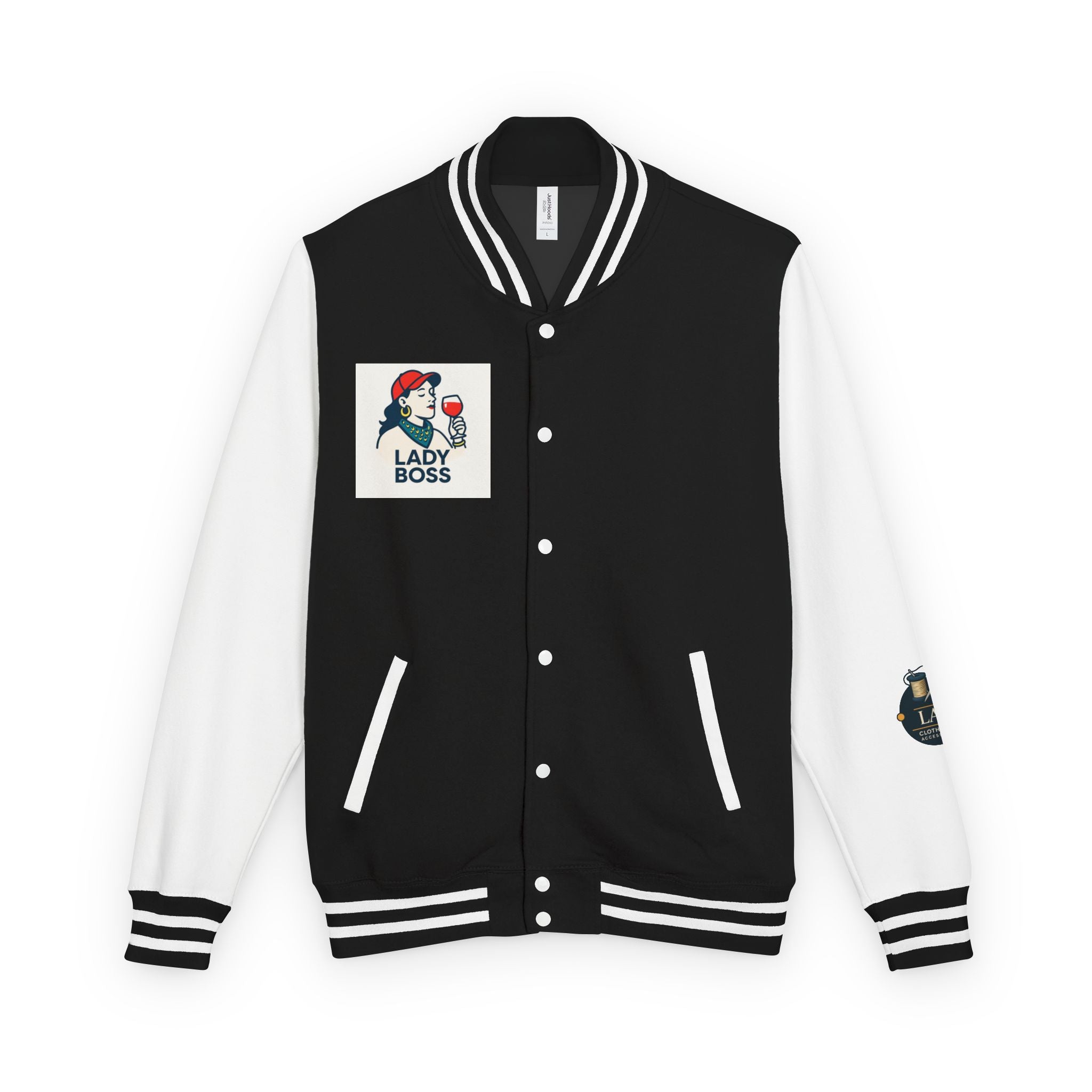 Empowered Lady Boss Jacket, Women’s Varsity Style Jacket, Unisex Team Spirit Wear, Perfect Gift for Boss Day, Stylish Casual Jacket