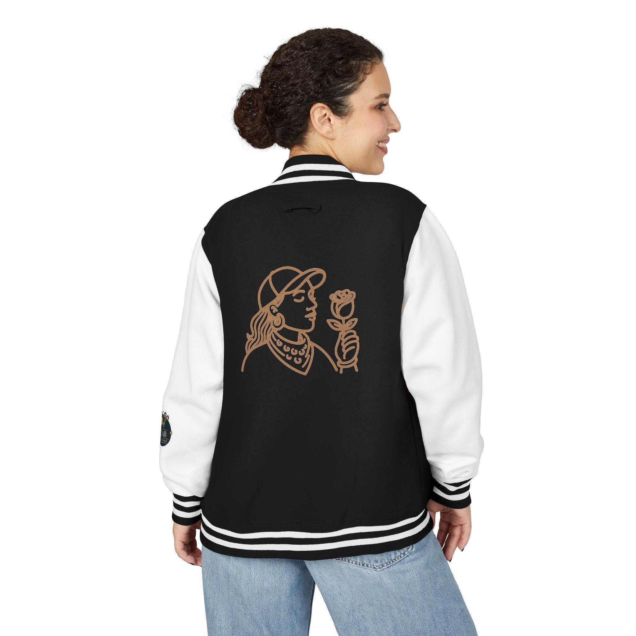 Empowered Lady Boss Jacket, Women’s Varsity Style Jacket, Unisex Team Spirit Wear, Perfect Gift for Boss Day, Stylish Casual Jacket