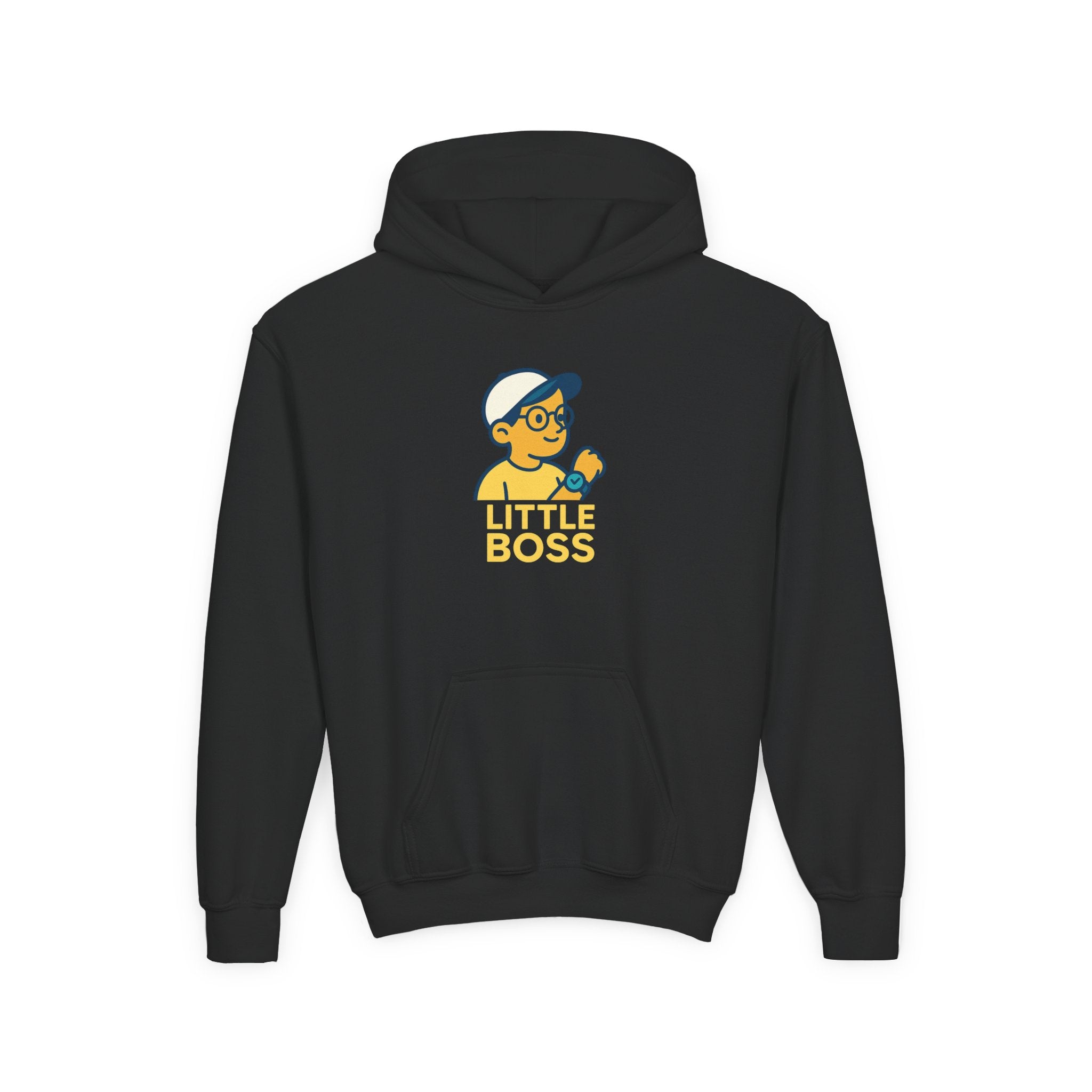 Youth Hooded Sweatshirt for Little Bosses, Fun Playwear for Kids, Perfect for Birthdays, Playdates, and Casual Days