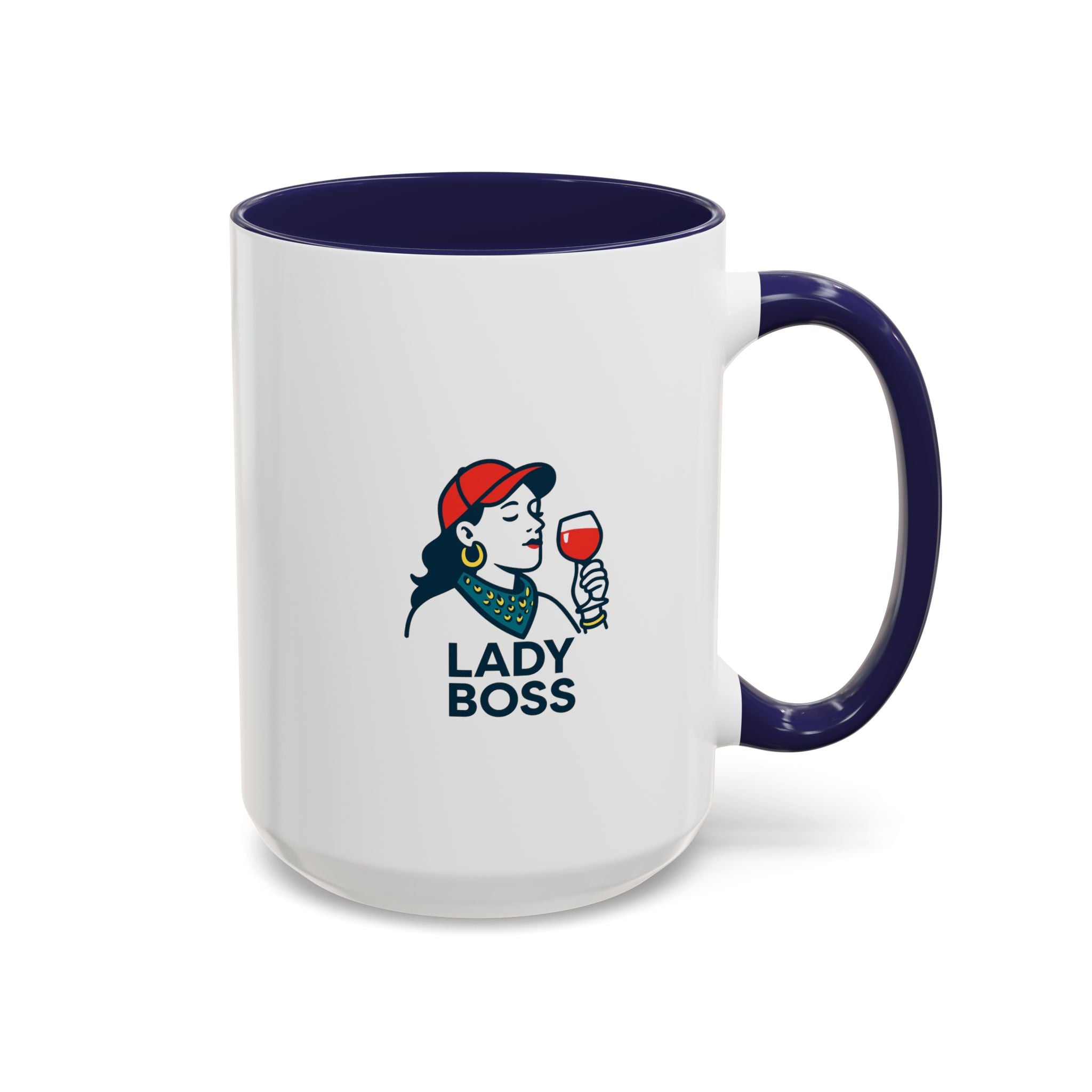 Lady Boss Accent Coffee Mug, Motivational Drinkware, Unique Gift for Her, Office Decor, Empowering Coffee Cup, Inspirational Mug