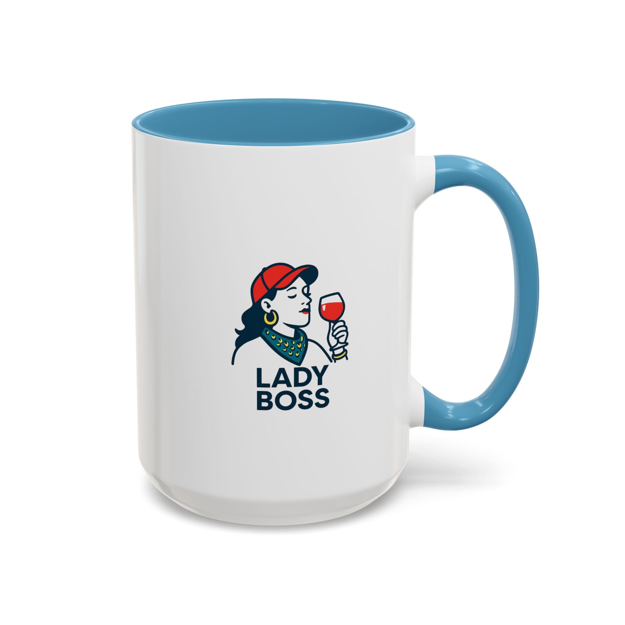 Lady Boss Accent Coffee Mug, Motivational Drinkware, Unique Gift for Her, Office Decor, Empowering Coffee Cup, Inspirational Mug