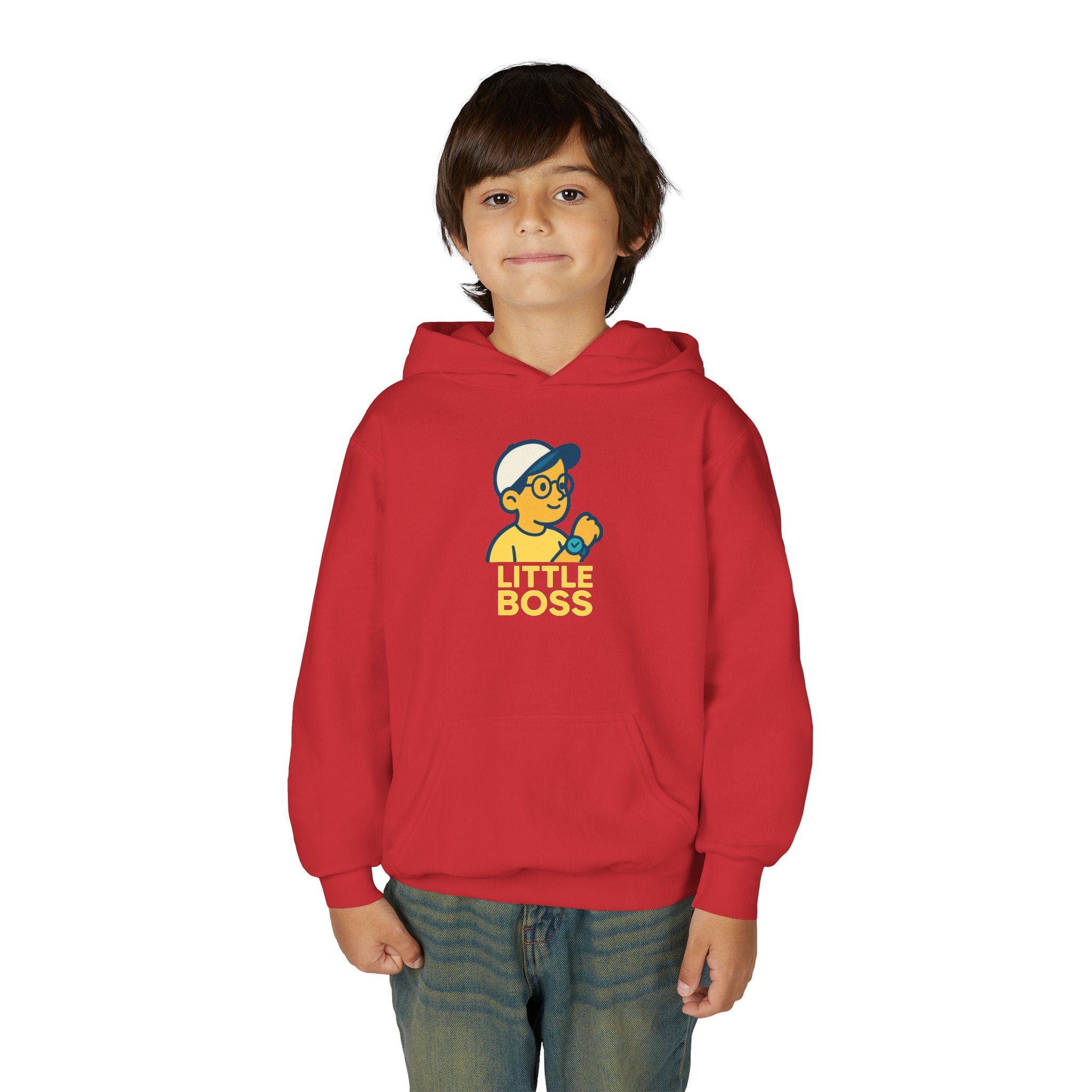 Youth Hooded Sweatshirt for Little Bosses, Fun Playwear for Kids, Perfect for Birthdays, Playdates, and Casual Days