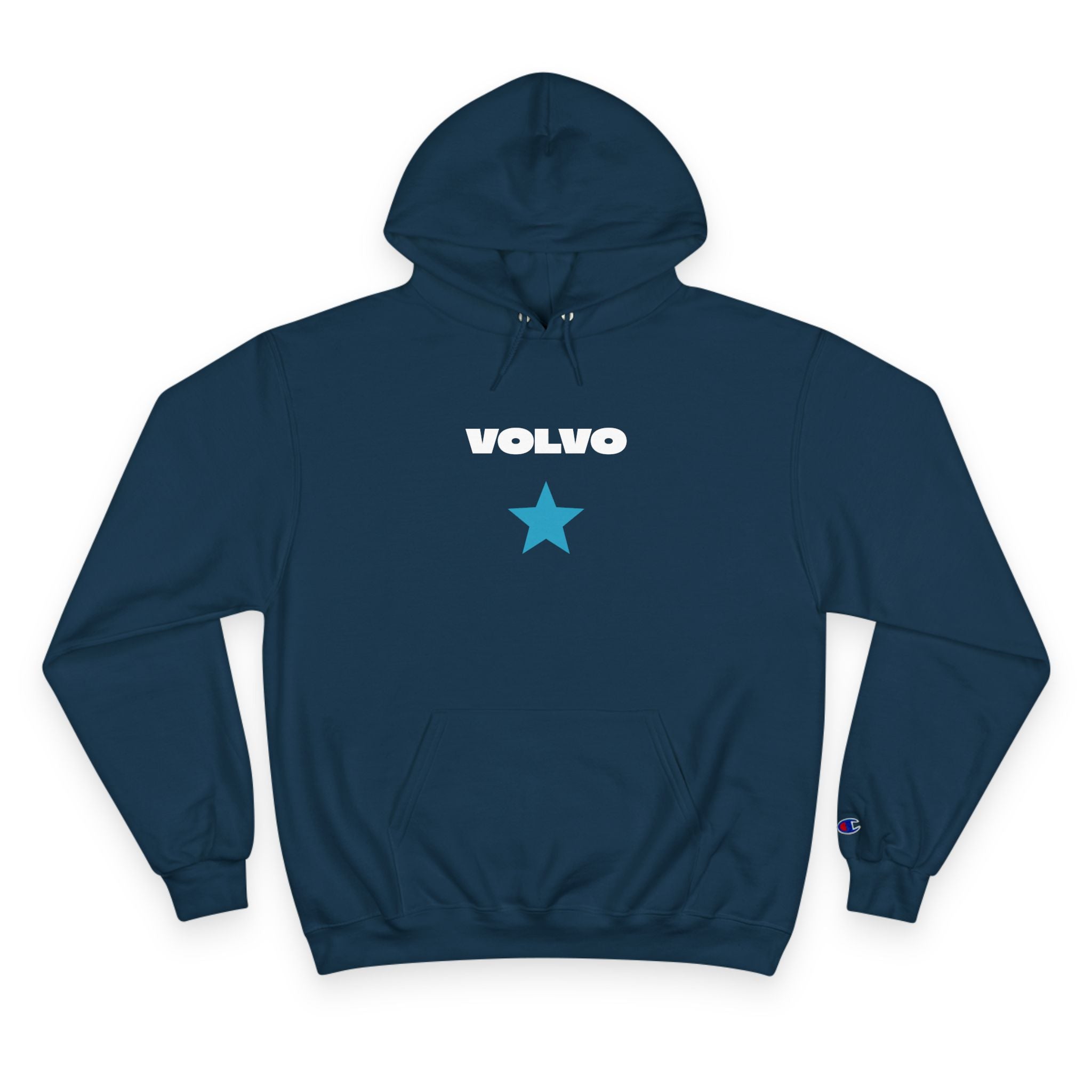Volvo Champion Hoodie, Boss Vibe Sweatshirt, Personalized Gift, Casual Streetwear, Unique Statement Wear, Cozy Activity Gear