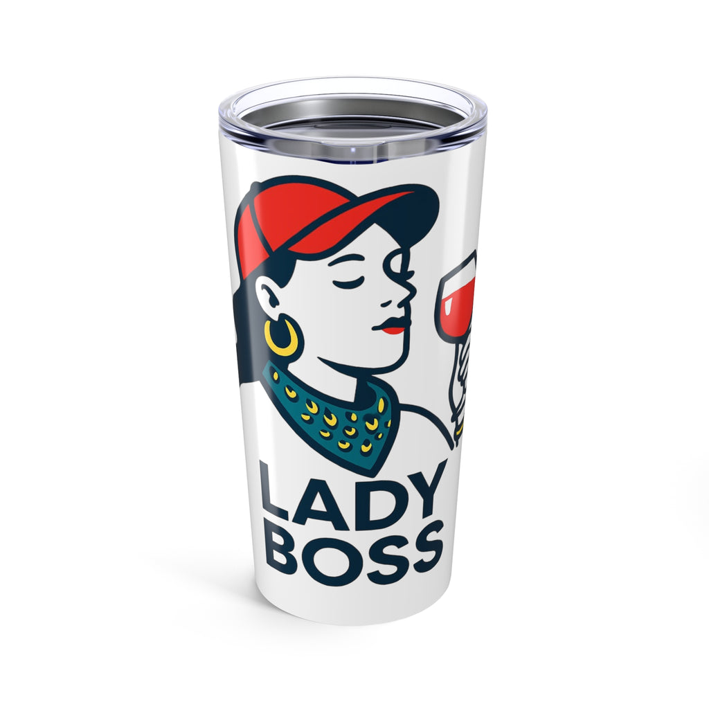 Lady Boss Tumbler | 20oz Motivational Travel Mug | Empowering Gift for Women | Office, Birthday, Self-Care