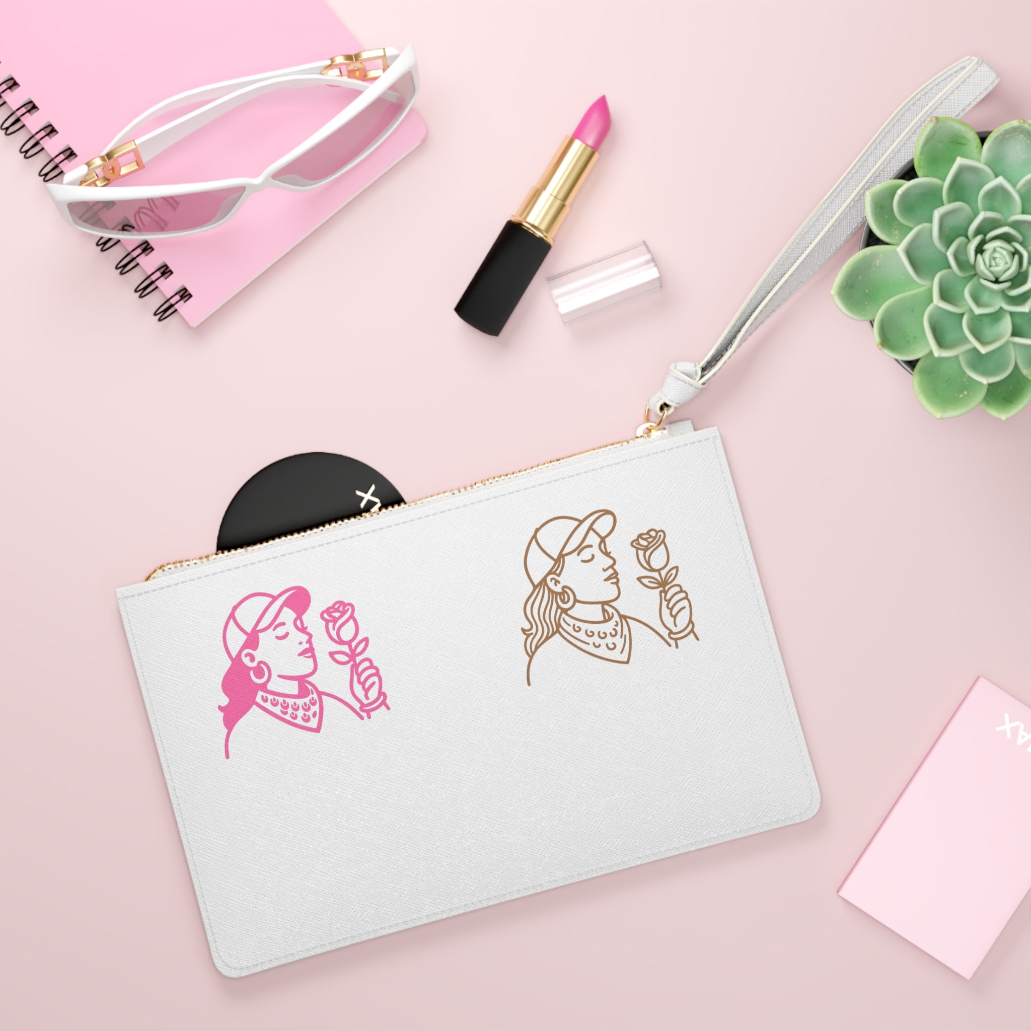 Chic Clutch Bag, Trendy Accessory for Women, Everyday Use, Gift Idea for Birthdays and Holidays, Inspirational Design