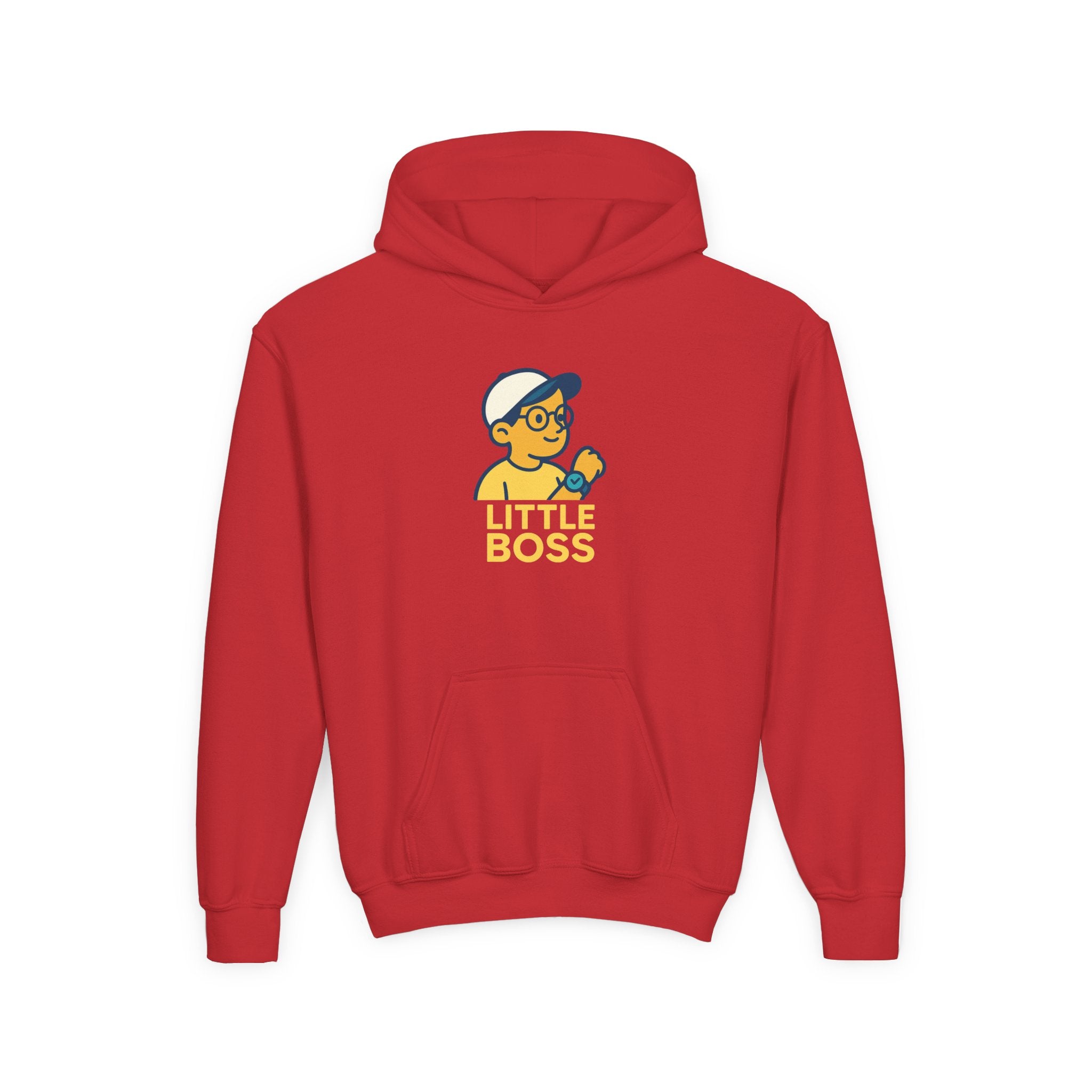 Youth Hooded Sweatshirt for Little Bosses, Fun Playwear for Kids, Perfect for Birthdays, Playdates, and Casual Days