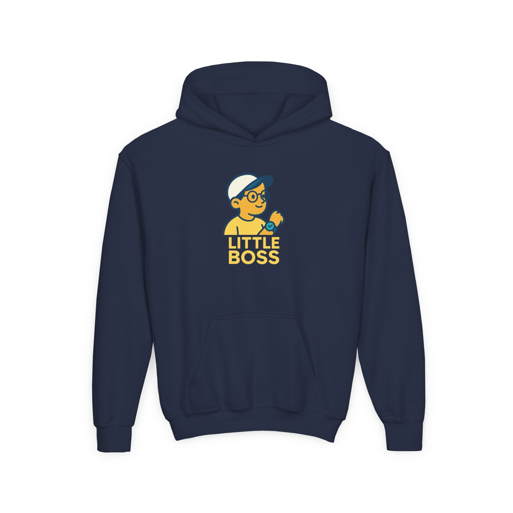 Little Boss Youth Hoodie - Fun Sweatshirt for Kids, Cute Gift, Birthday, Positive Vibes, Cool Fashion