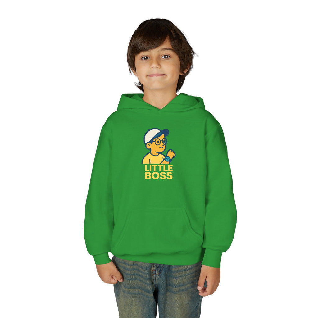 Youth Hooded Sweatshirt for Little Bosses, Fun Playwear for Kids, Perfect for Birthdays, Playdates, and Casual Days