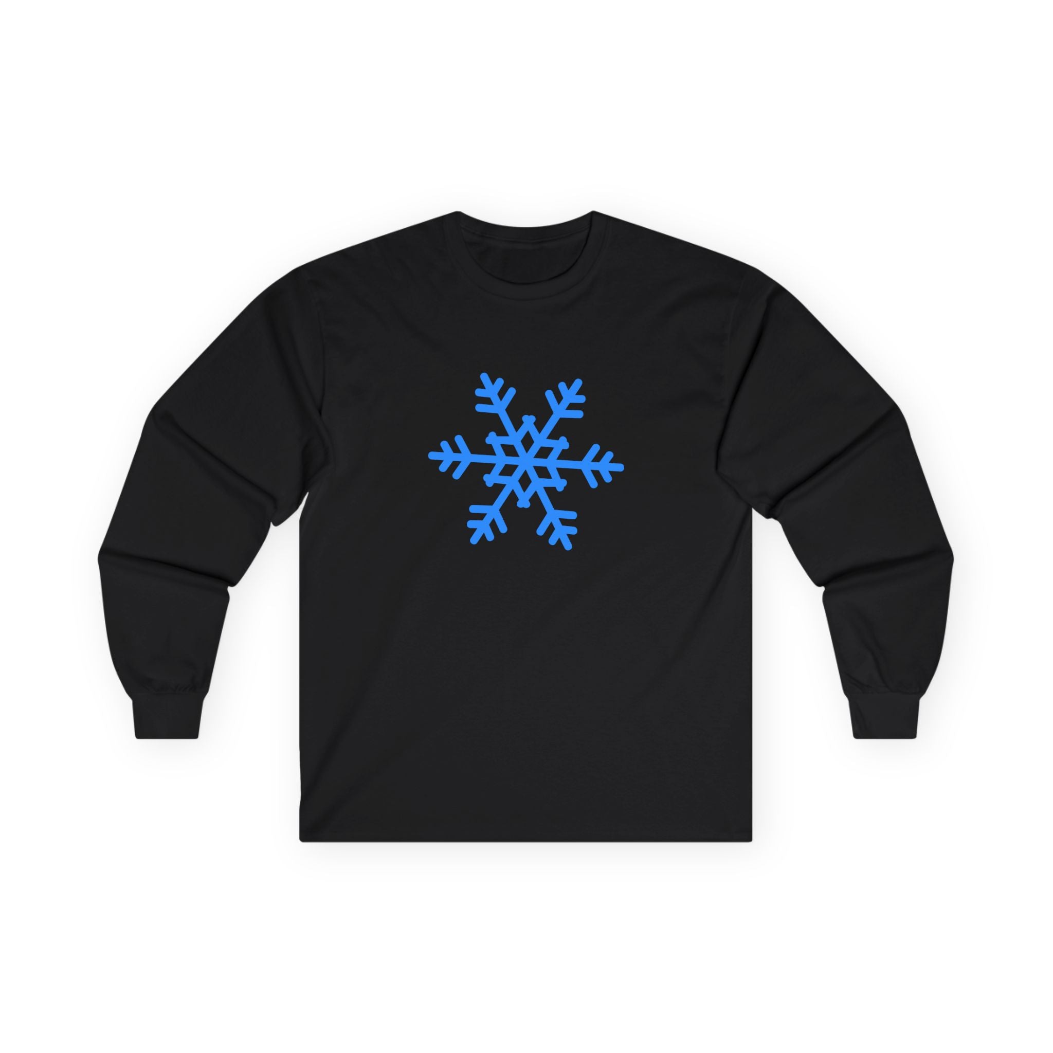 Holiday Snowflake Long Sleeve Tee — "Tis the Season" Cotton Shirt
