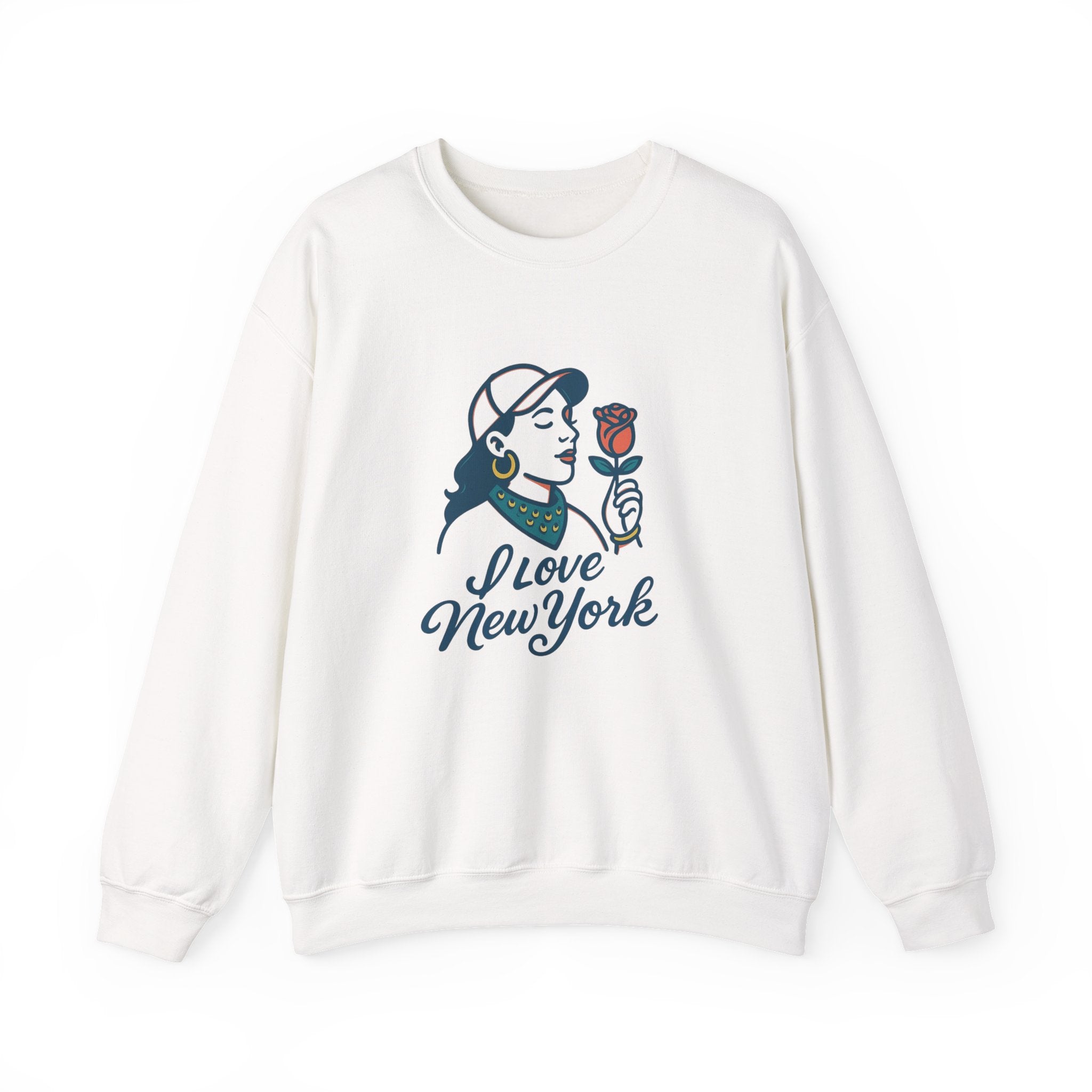 New NYC Romance Sweatshirt - Cozy Unisex Crewneck, Valentine's Gift, Casual Wear, Travel Apparel, Chic Style