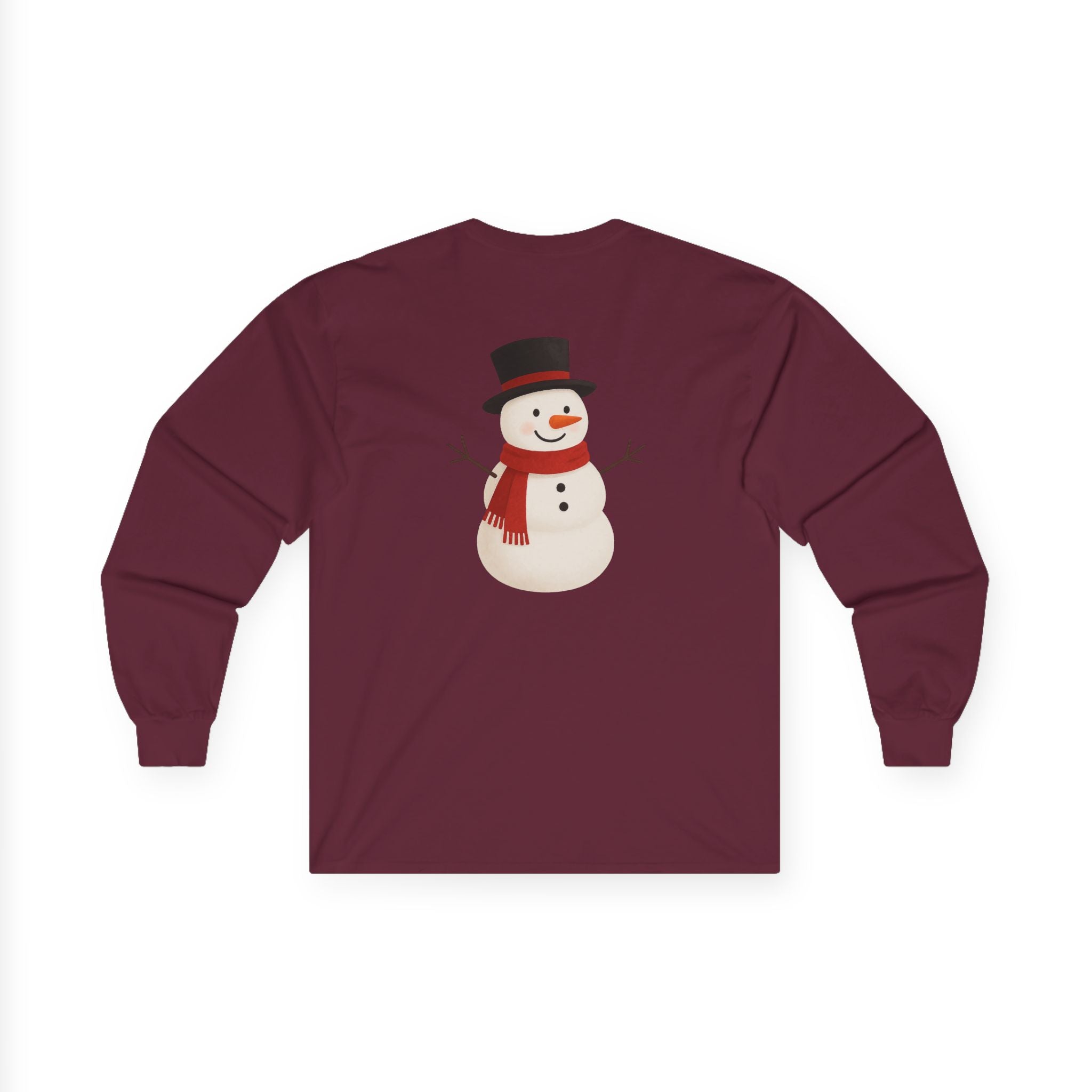 Holiday Snowflake Long Sleeve Tee — "Tis the Season" Cotton Shirt