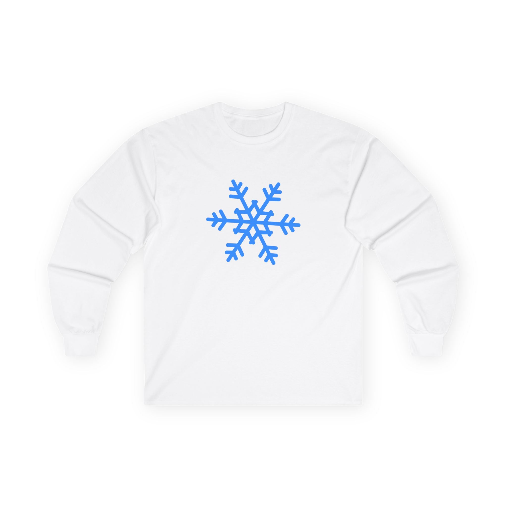 Holiday Snowflake Long Sleeve Tee — "Tis the Season" Cotton Shirt