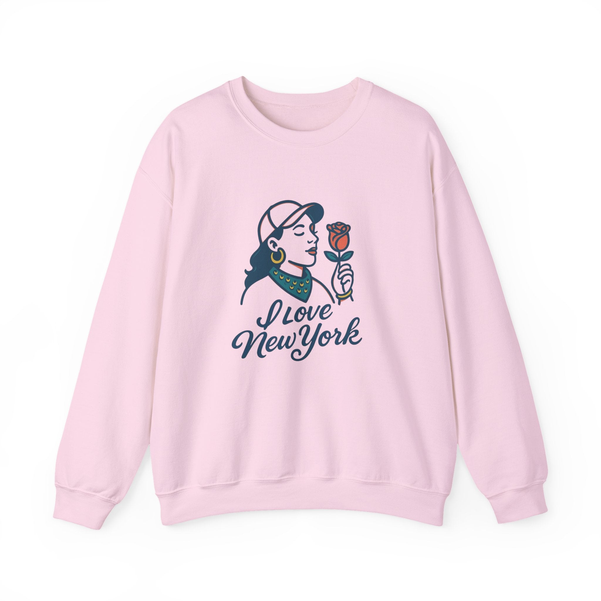 New NYC Romance Sweatshirt - Cozy Unisex Crewneck, Valentine's Gift, Casual Wear, Travel Apparel, Chic Style