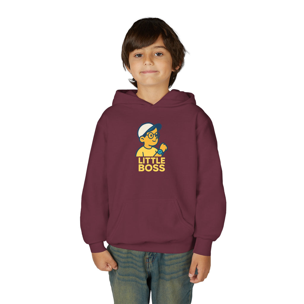 Youth Hooded Sweatshirt for Little Bosses, Fun Playwear for Kids, Perfect for Birthdays, Playdates, and Casual Days