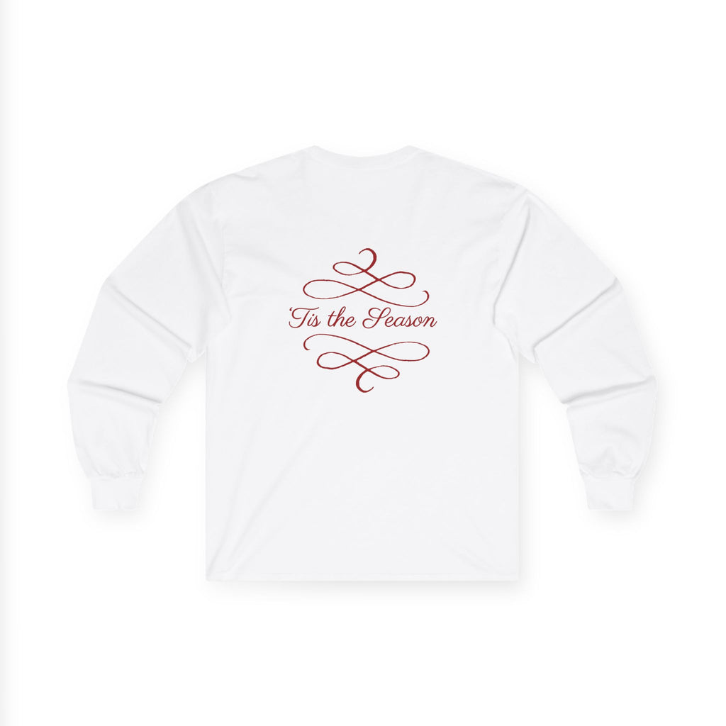 Holiday Snowflake Long Sleeve Tee — "Tis the Season" Cotton Shirt