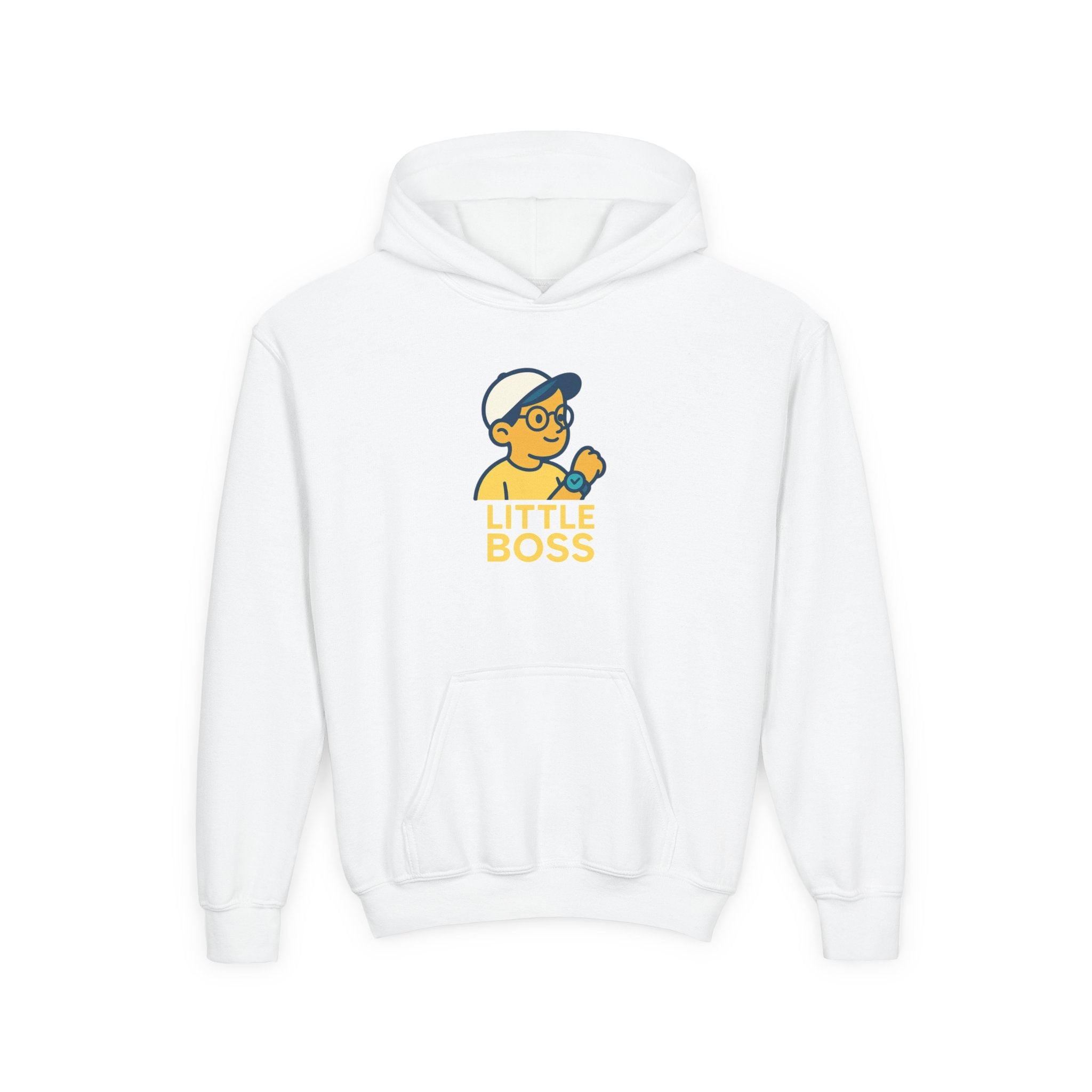 Youth Hooded Sweatshirt for Little Bosses, Fun Playwear for Kids, Perfect for Birthdays, Playdates, and Casual Days
