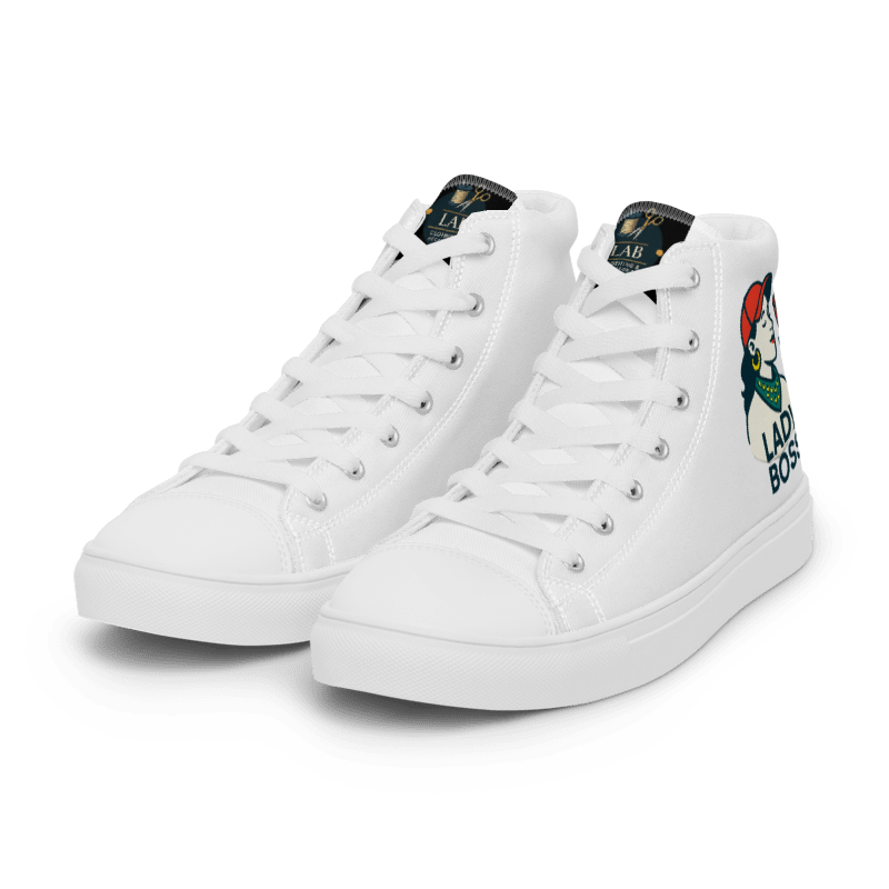 Women’s LADY BO$$ high_top canvas shoes
