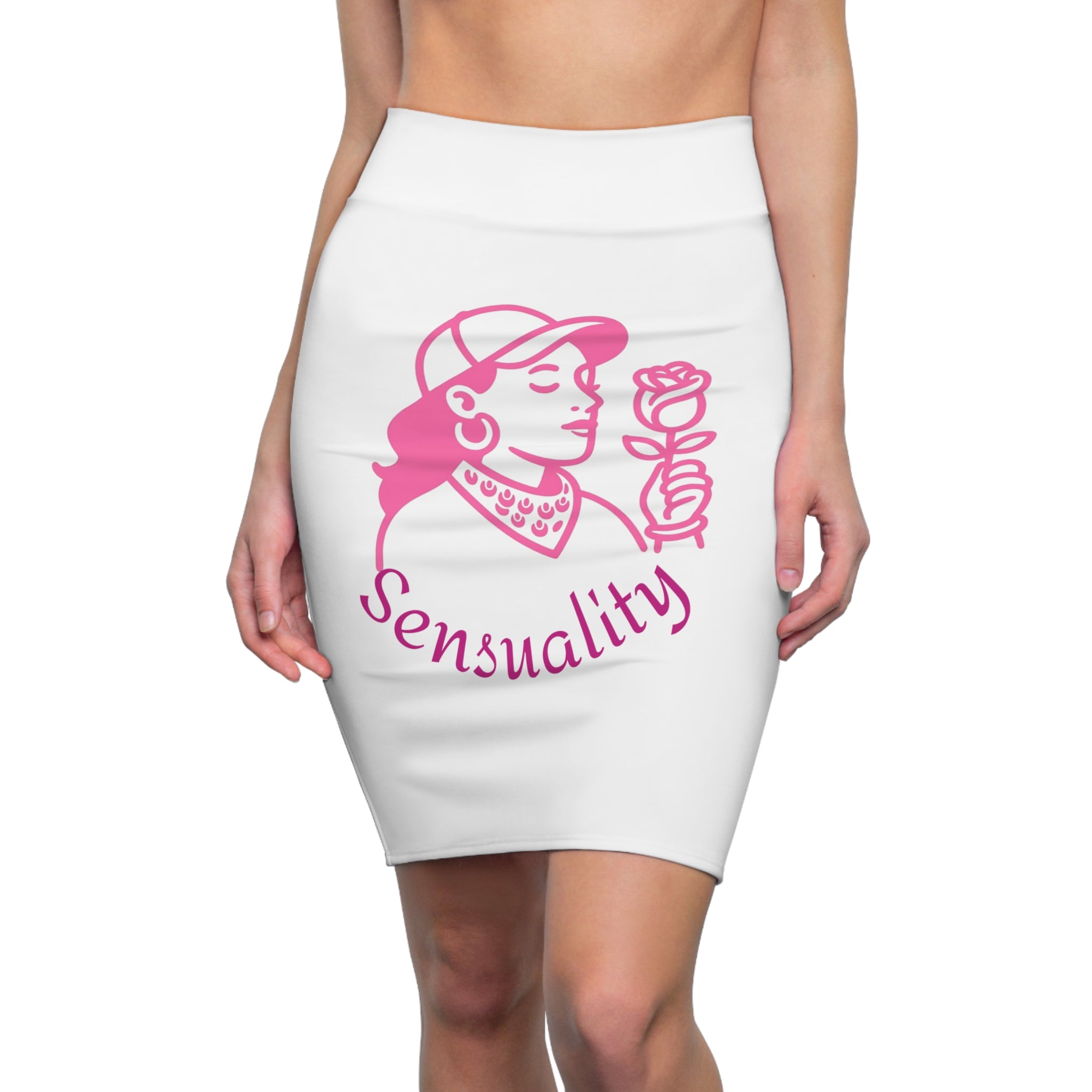 Women's Pencil Skirt with 'Sensuality' Design, Fashionable Skirt, Casual or Dressy Occasion Wear, Perfect for Spring/Summer, Unique [...]