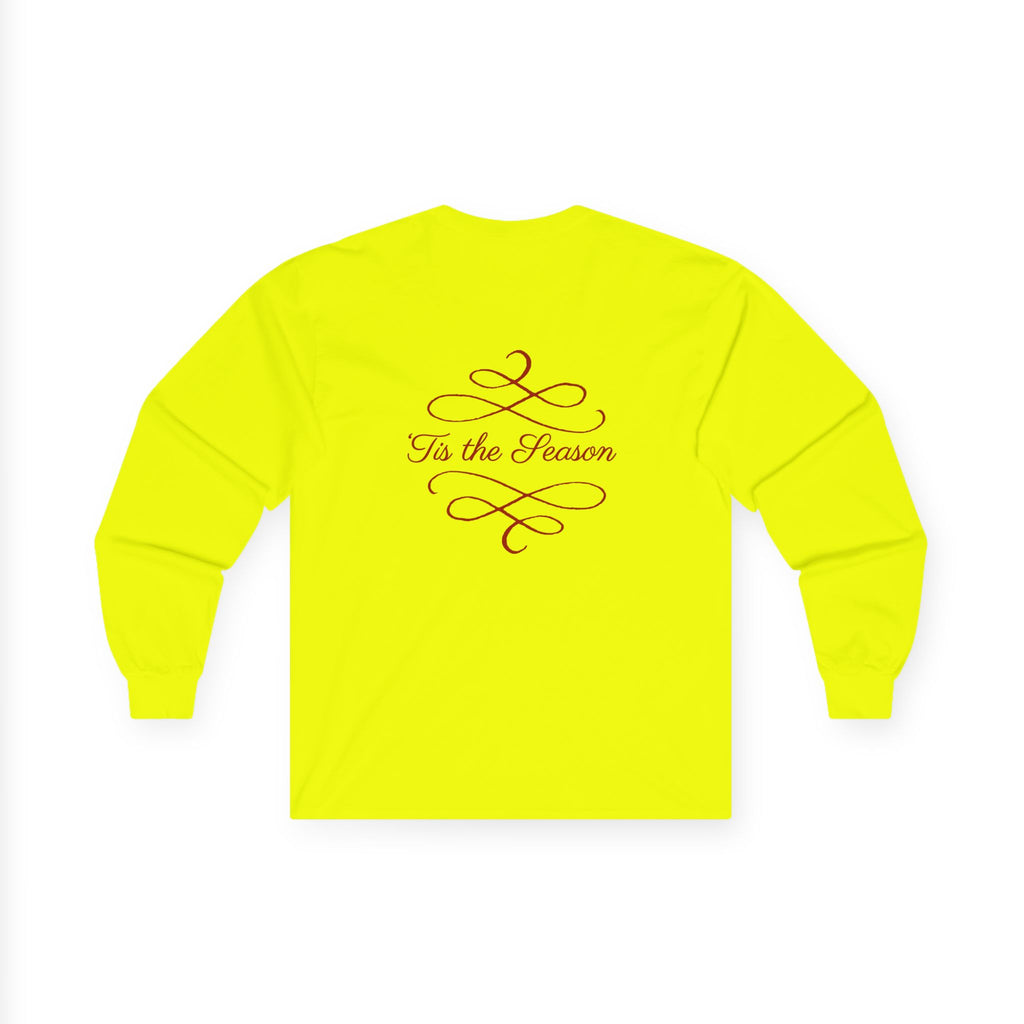 Holiday Snowflake Long Sleeve Tee — "Tis the Season" Cotton Shirt