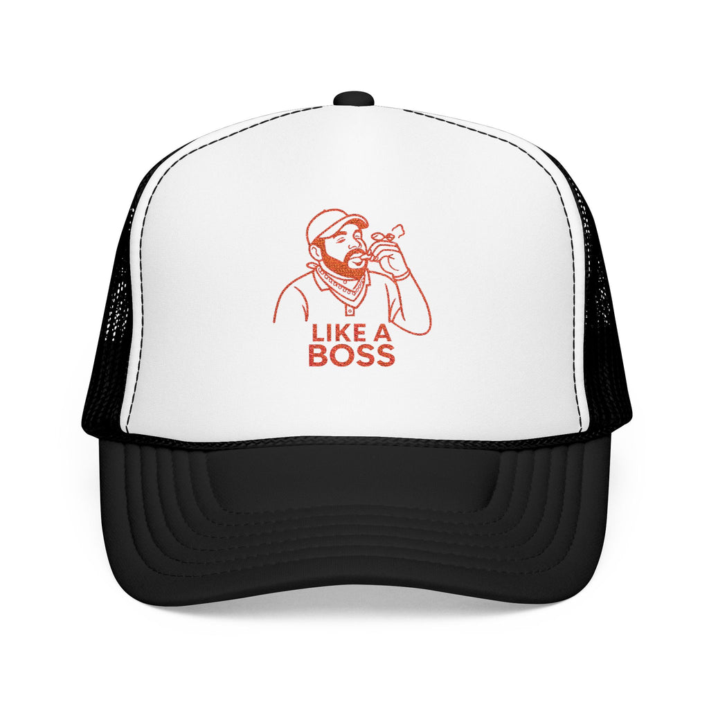 Cool Embroidered Foam Trucker Hat, Gift for Him, Funny Hat, Outdoor Style, Casual Wear, Birthday Gift, Like a Boss Cap