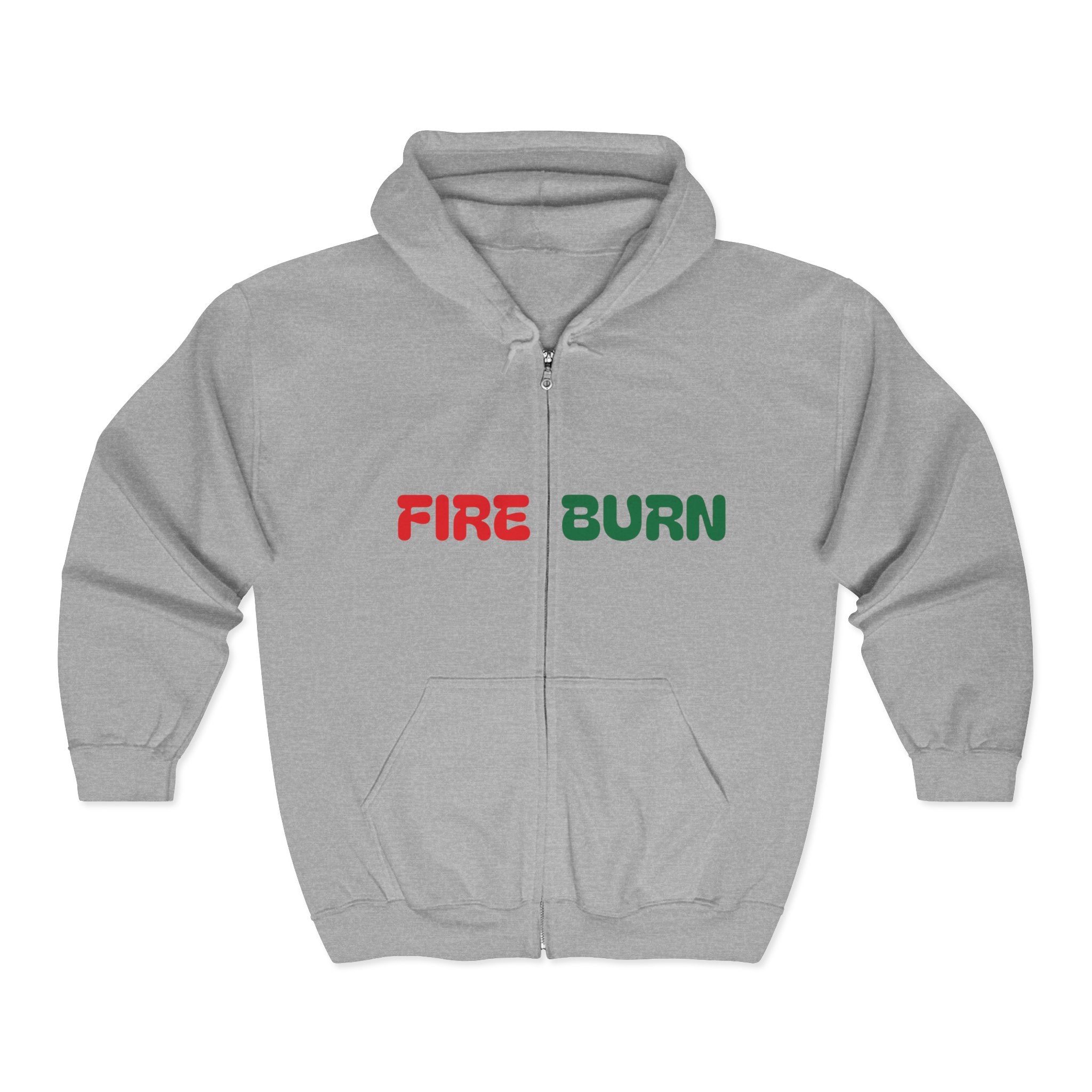 Fire Burn Unisex Full Zip Hoodie | Comfortable Streetwear for All Seasons, Casual Gift for Friends, Everyday Wear, Urban Vibe, Holiday [...]