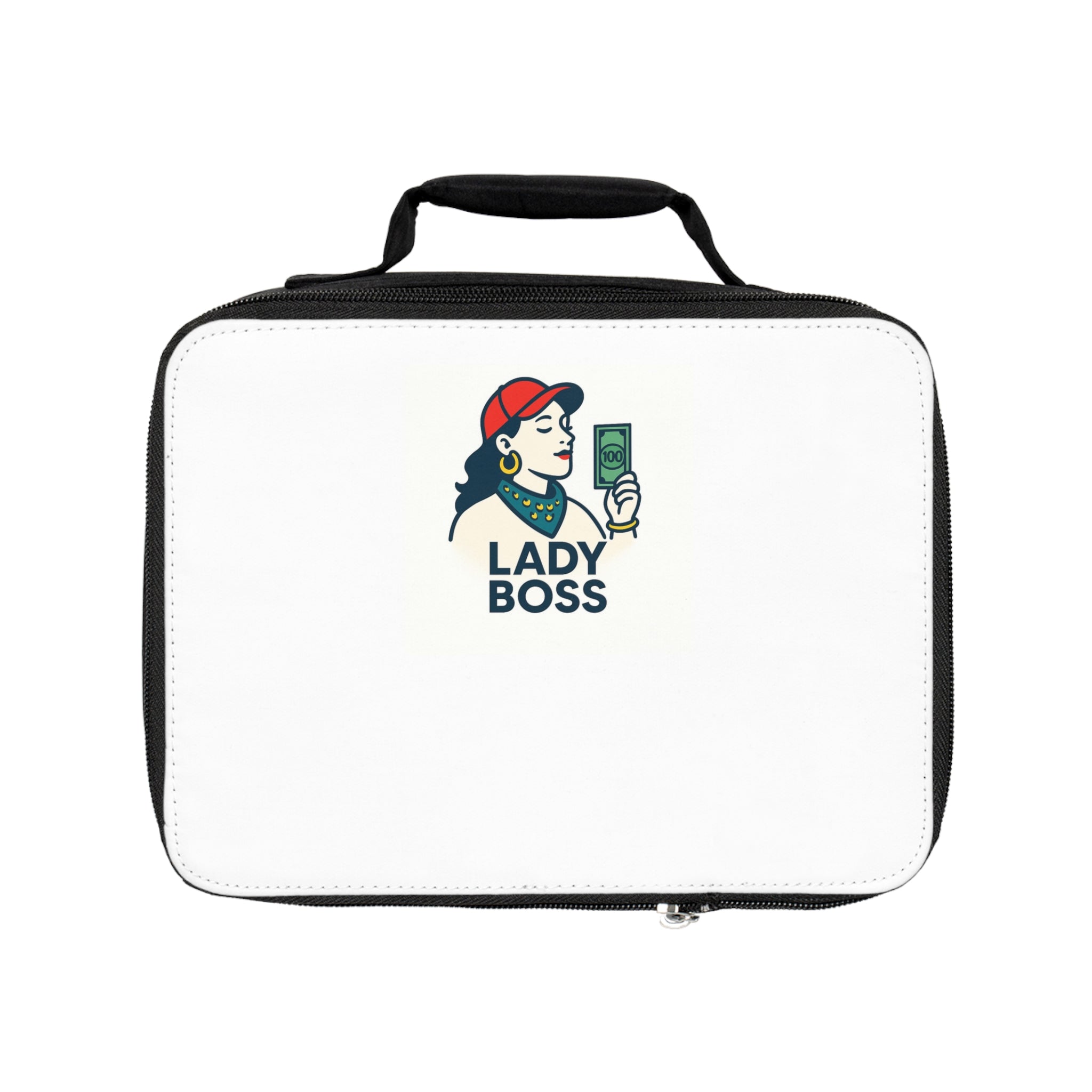 Lady Boss Lunch Bag: Stylish Tote, Work Lunch Carrier, Motivational Gift, Modern Insulated Bag, Chic Meal Prep Pouch