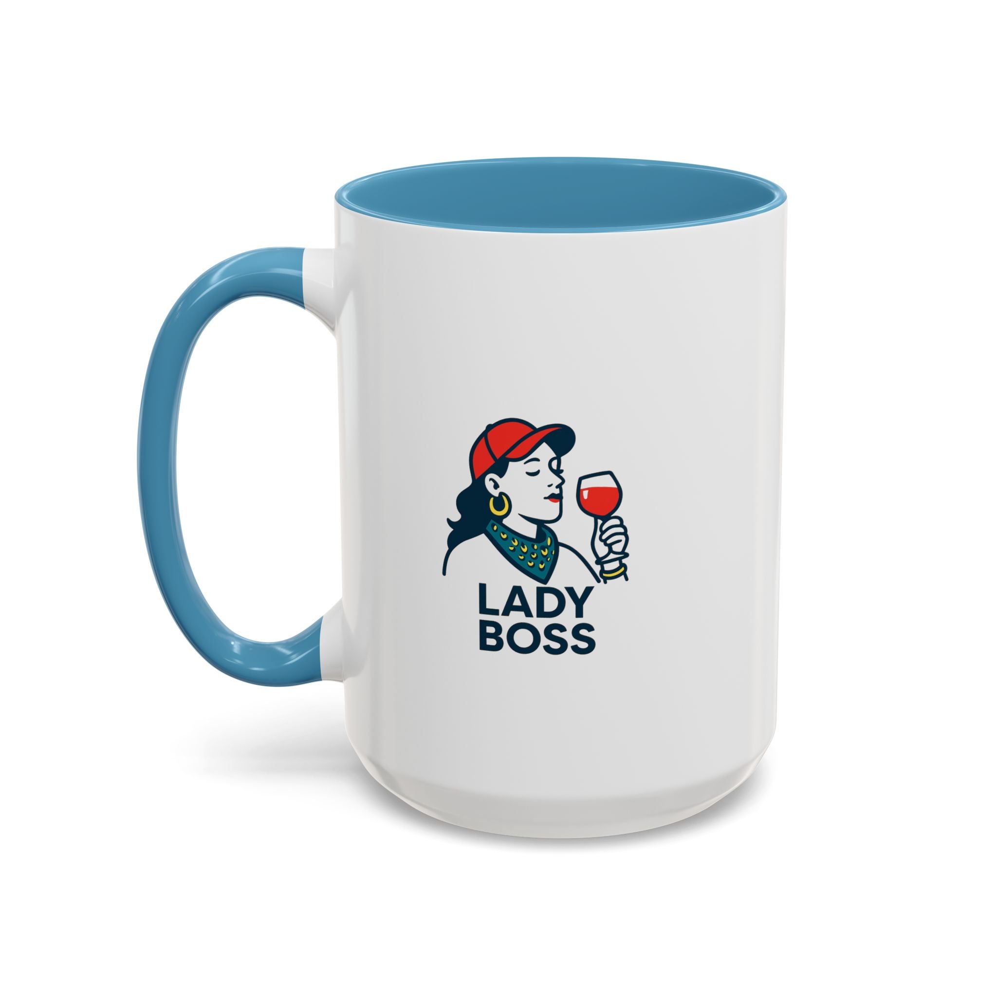 Lady Boss Accent Coffee Mug, Motivational Drinkware, Unique Gift for Her, Office Decor, Empowering Coffee Cup, Inspirational Mug