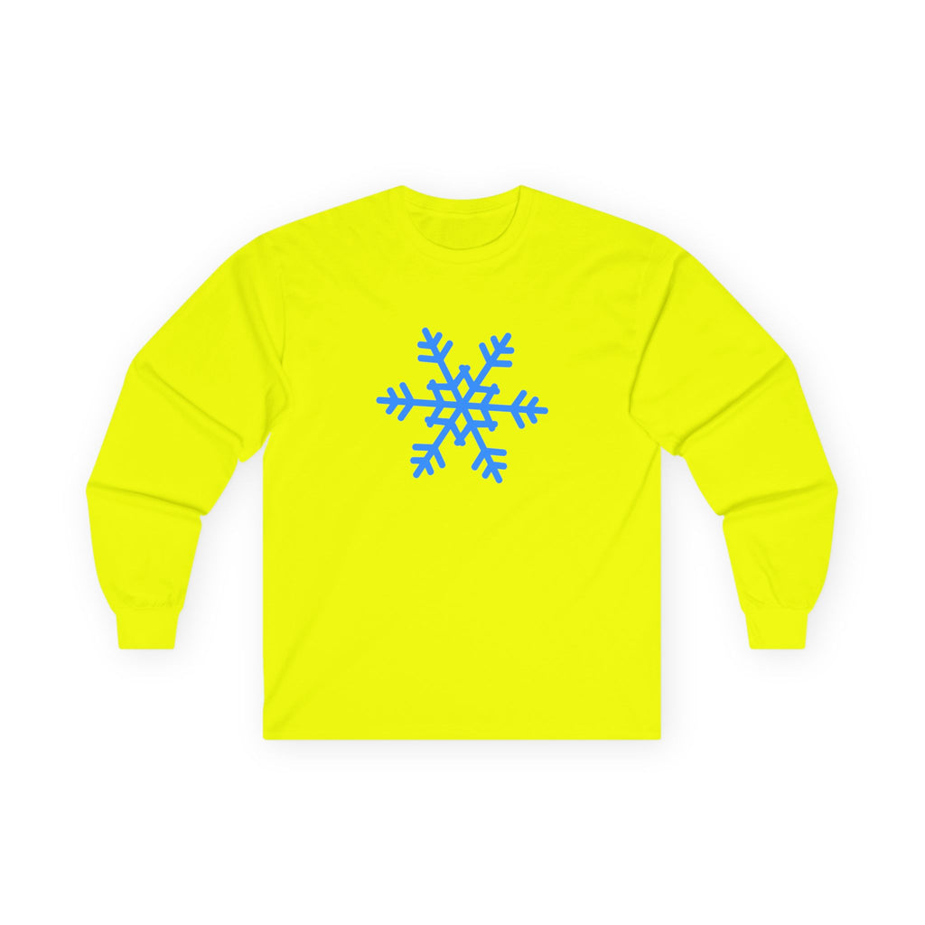Holiday Snowflake Long Sleeve Tee — "Tis the Season" Cotton Shirt
