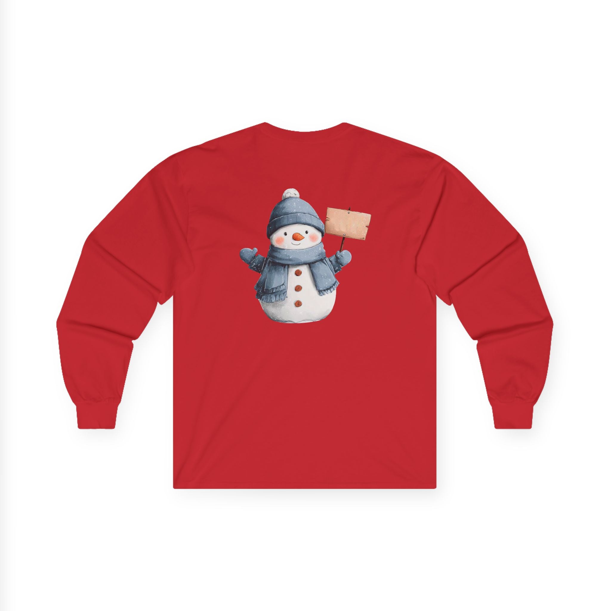 Holiday Snowflake Long Sleeve Tee — "Tis the Season" Cotton Shirt