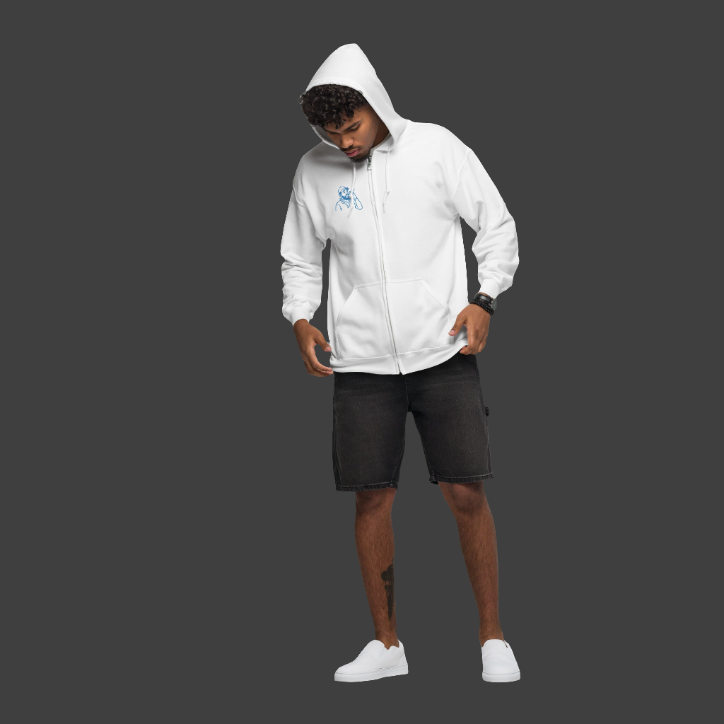 LIKE A BO$$_Unisex heavy blend zip hoodie