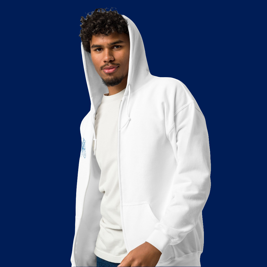 LIKE A BO$$_Unisex heavy blend zip hoodie